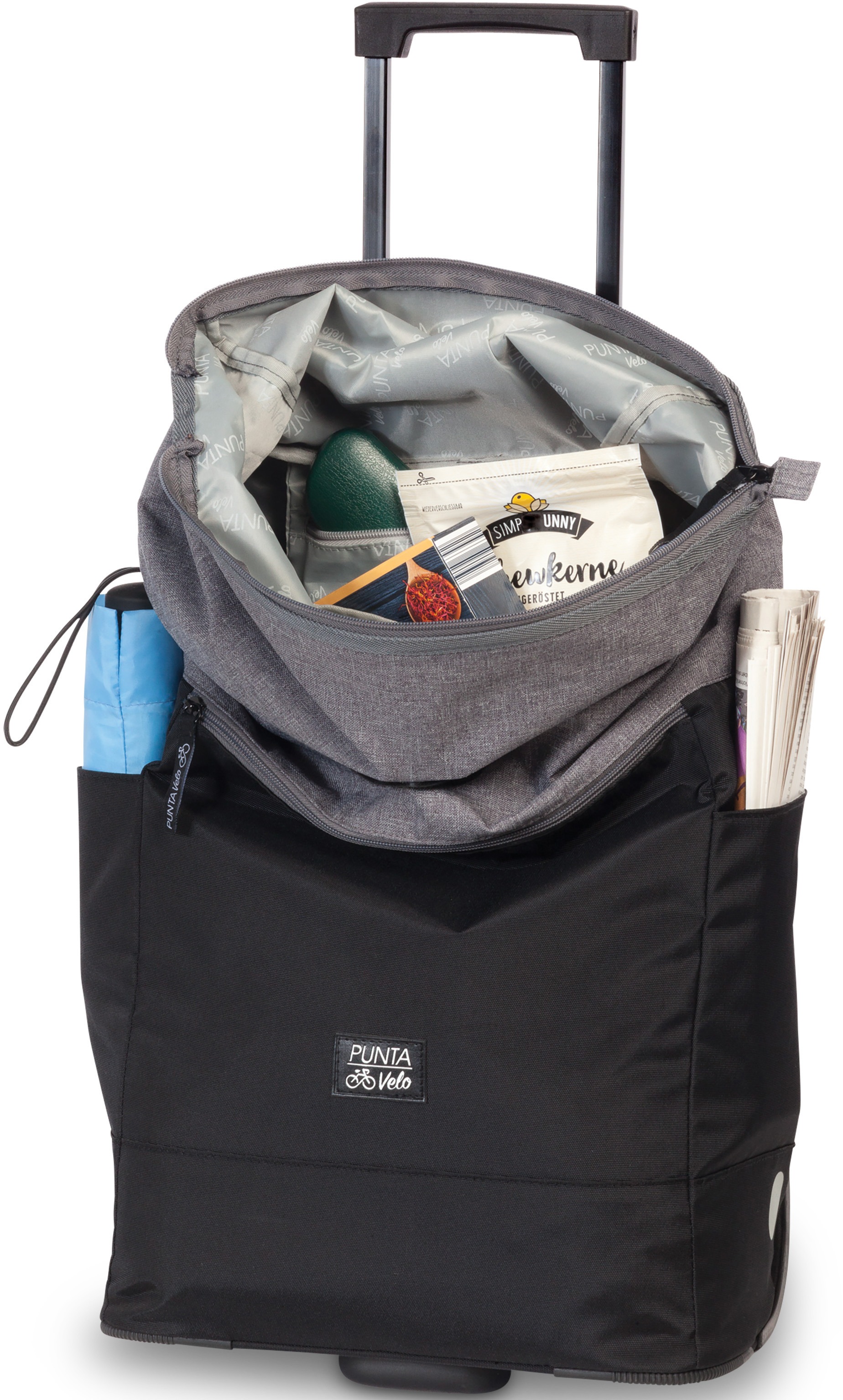 fabrizio® Einkaufstrolley »Punta Velo«, (1 tlg.), mit Hakensystem für Fahrradgepäckträger