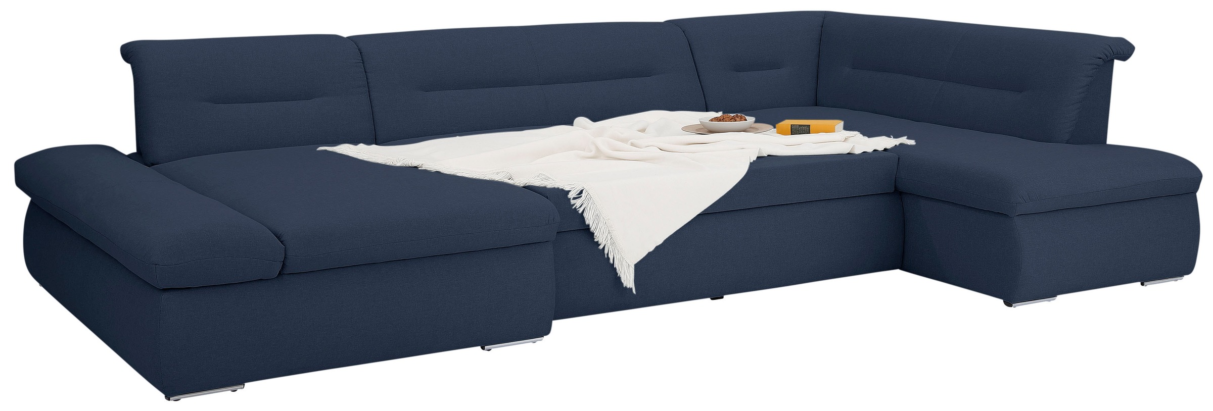 INOSIGN Wohnlandschaft »Avesa U-Form«, Wahlweise mit Armteilverstellung und Bettfunktion, B/T/H: 355/216/80cm