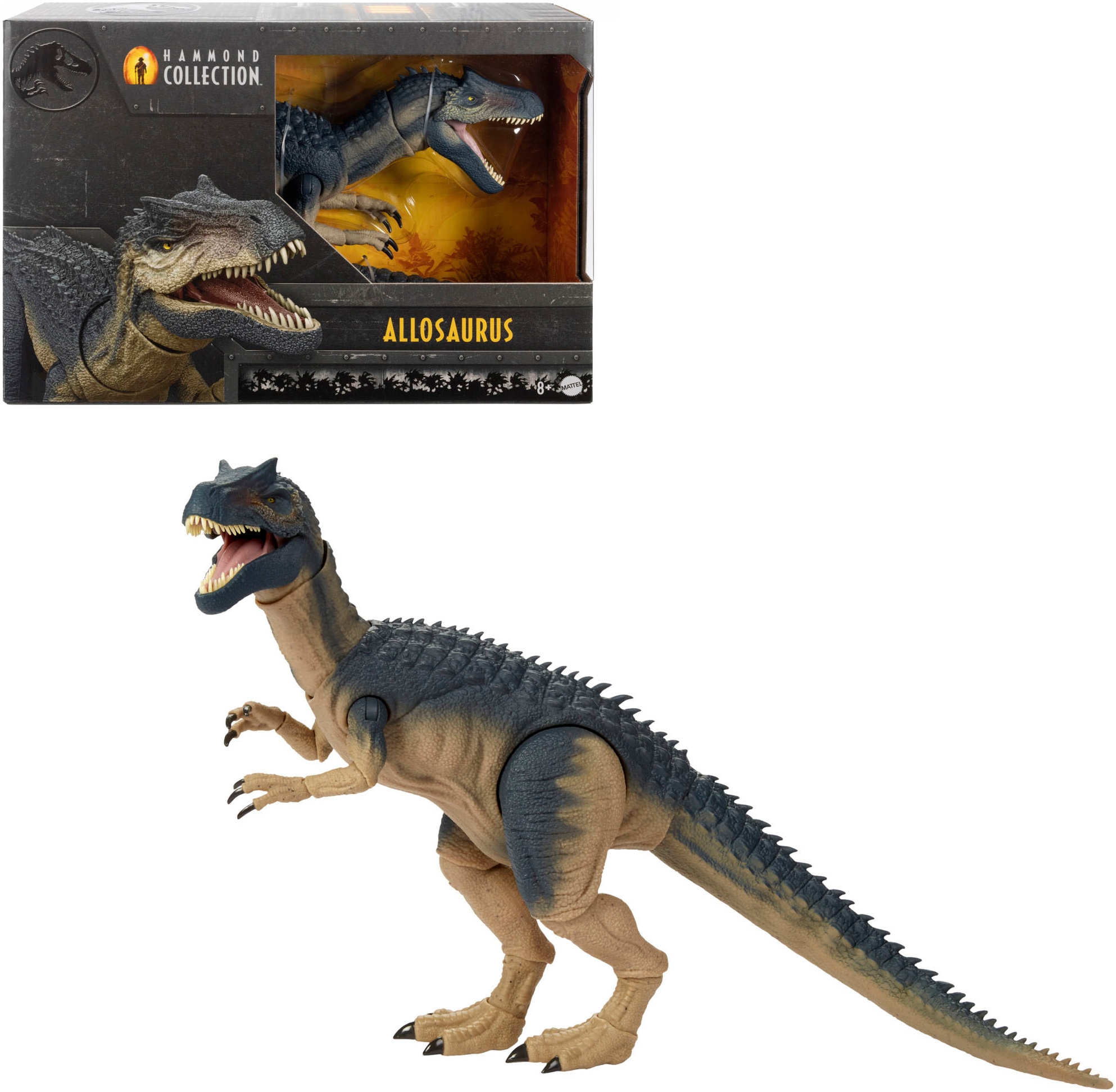 Mattel® Actionfigur »Jurassic World Hammond Collection Allosaurus Dinosaurier«