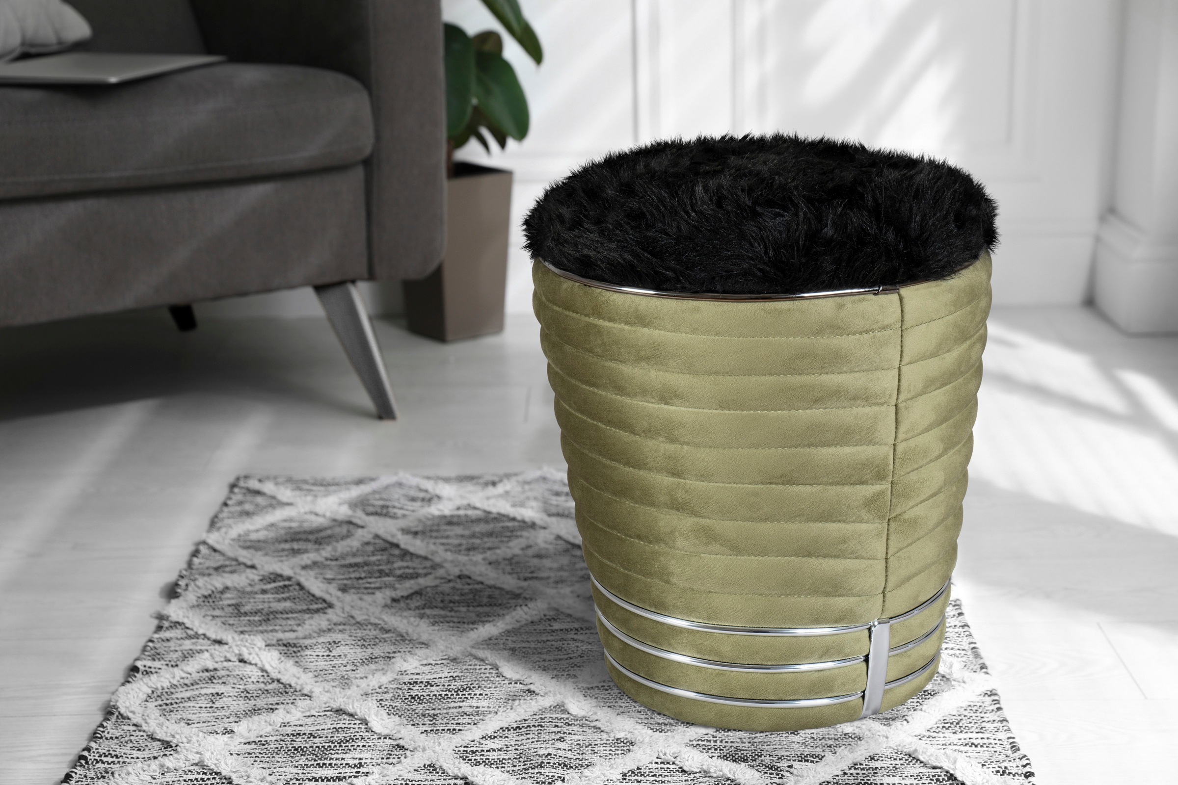 Kayoom Sitzhocker »Hocker Doric, trendiger Look, ästhetische Farbgebung, sc günstig online kaufen