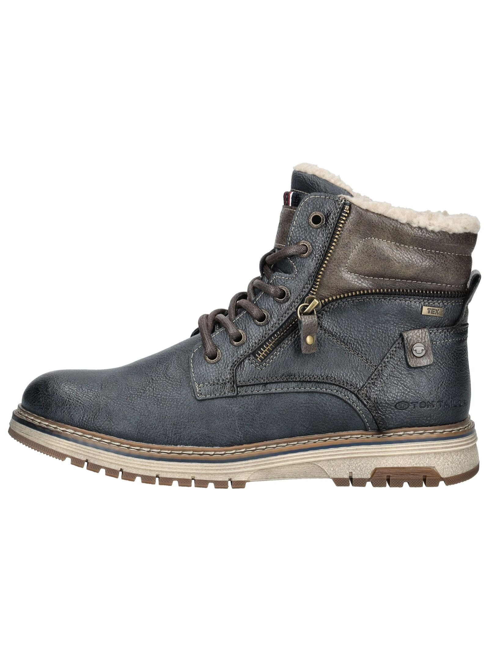 TOM TAILOR Schnürstiefelette »Tom Tailor Stiefelette Lederimitat/Textil«