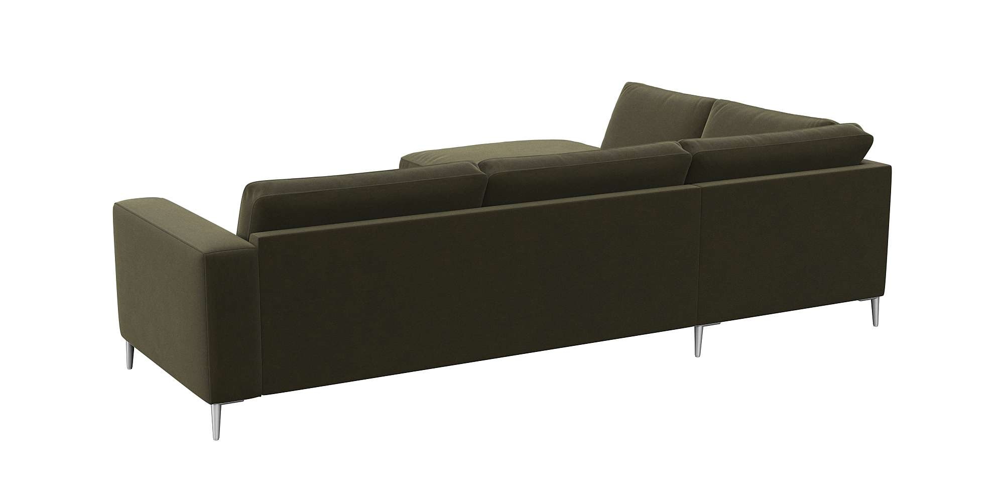 FLEXLUX Ecksofa »Fiore, super Sitzkomfort durch Kaltschaum im Sitz, L-Form«, breite Armlehnen, Füße Alu