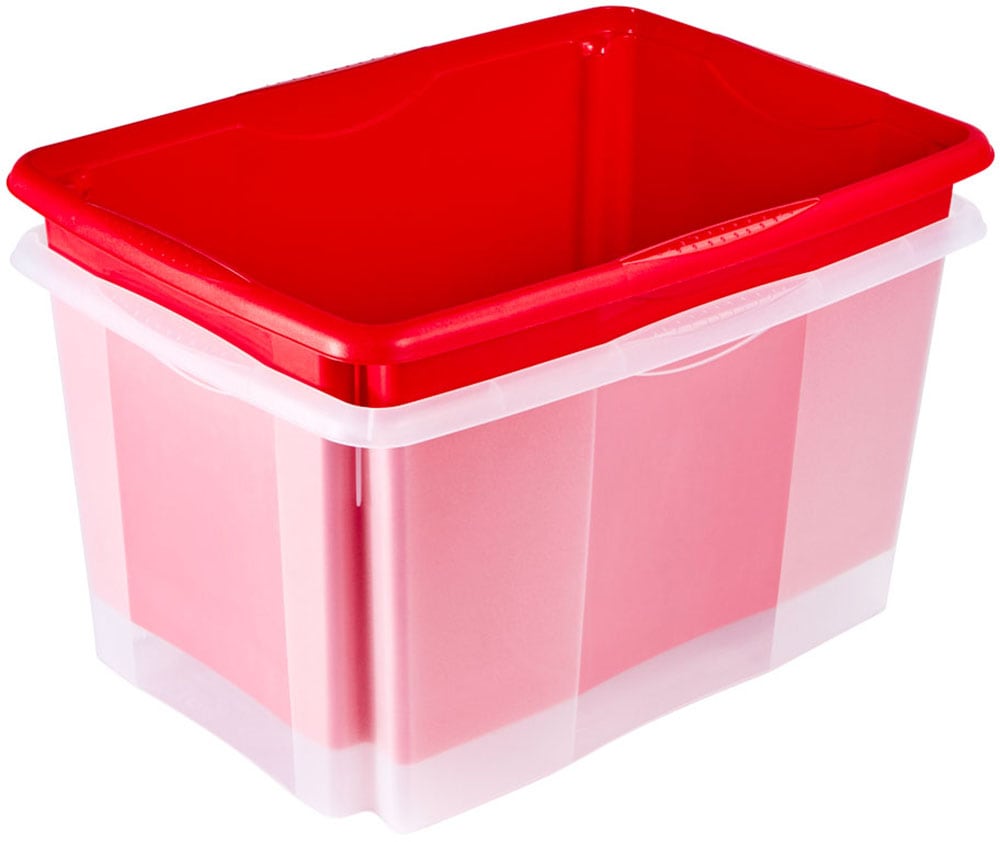 keeeper Aufbewahrungsbox »Emil, 3er Set, 45 L, 54,5 x 39 x 29,5 cm« ineinander und aufeinander stapelbar