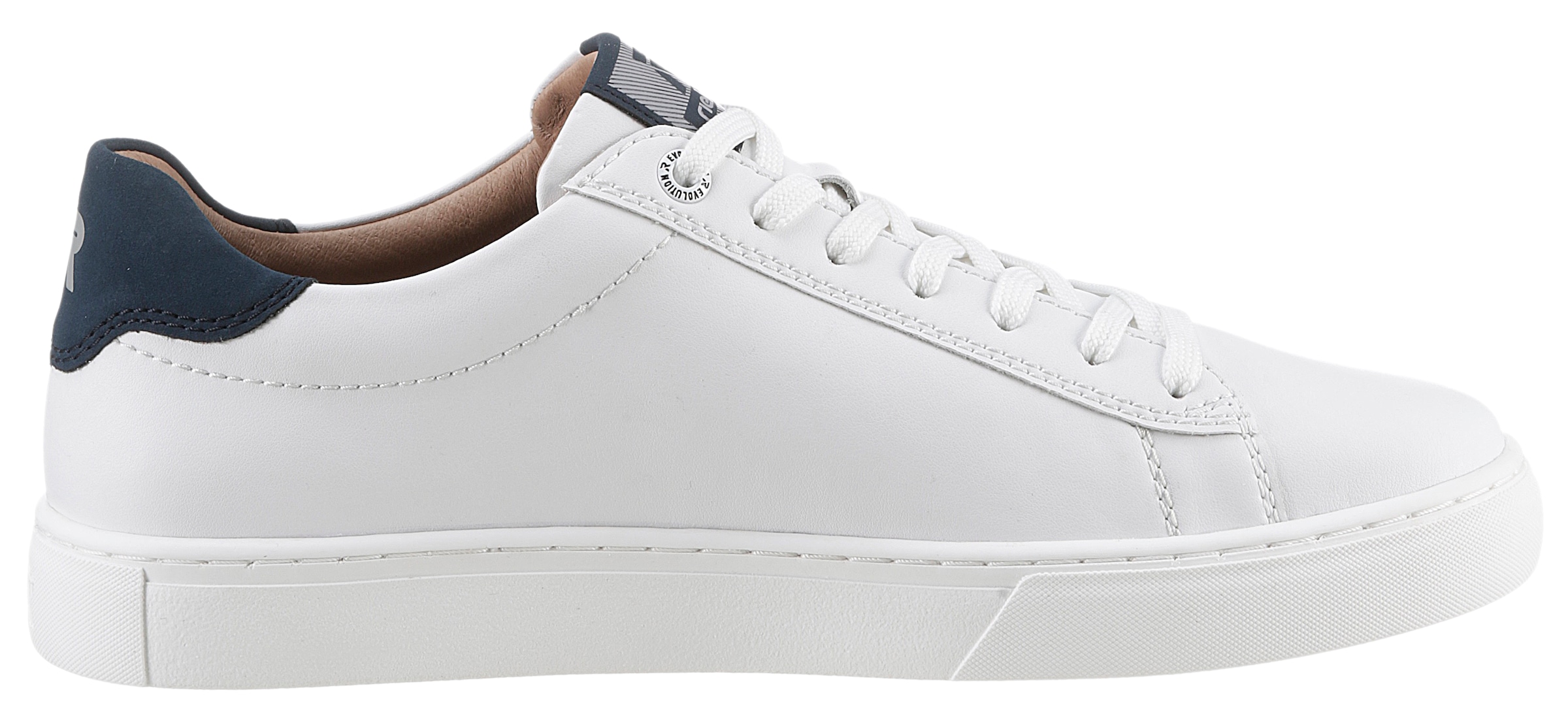 RIEKER Sport Sneaker, mit Leder-Innenfutter, Freizeitschuh, Halbschuh, Schnürschuh