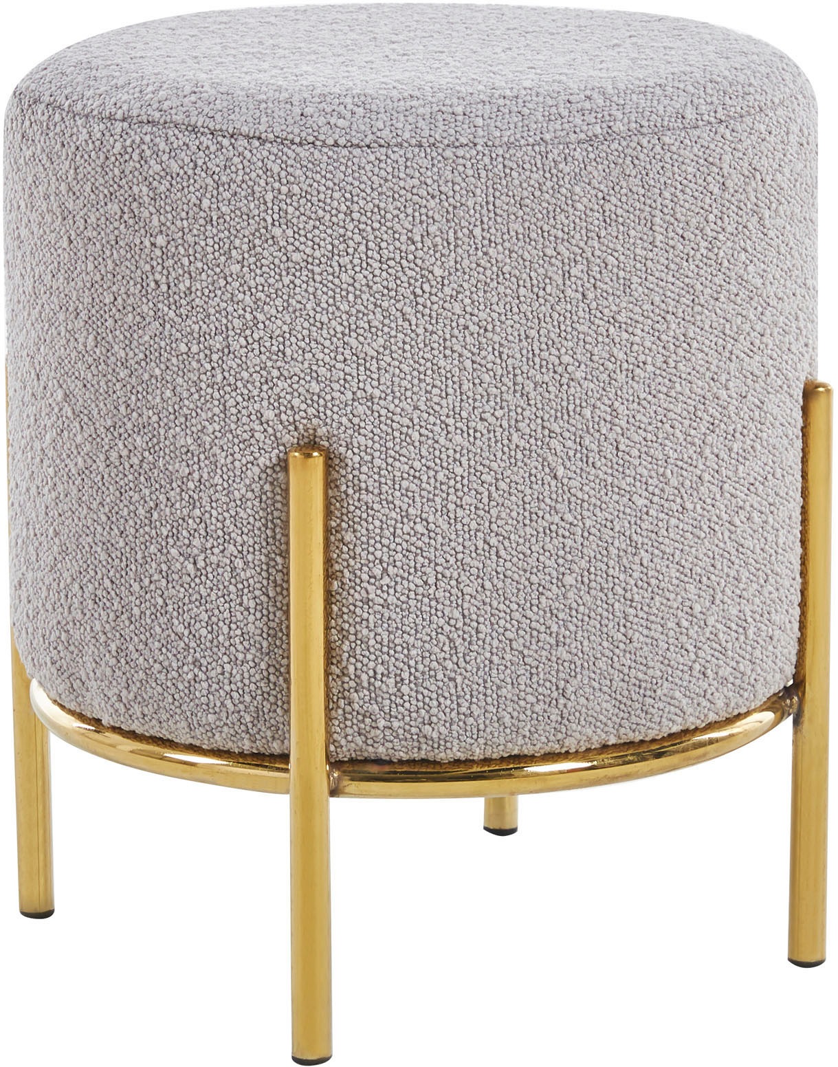 SalesFever Polsterhocker, mit Design-Gestell aus goldfarbenem Metall günstig online kaufen