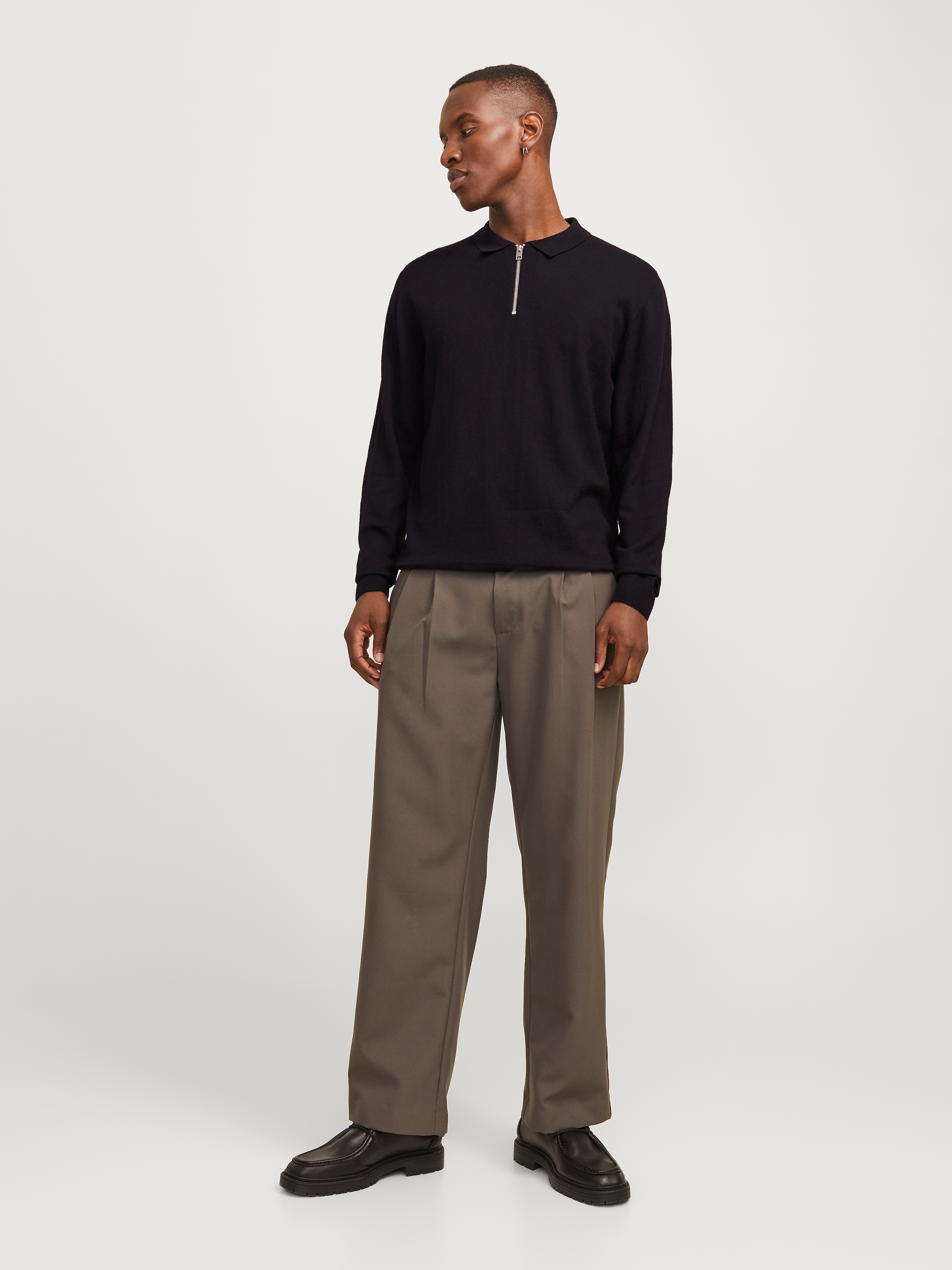Jack & Jones Polokragenpullover »JJEEMIL KNIT POLO HALF ZIP LS NOOS«, mit Polo Kragen