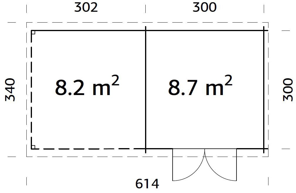 Palmako Gartenhaus »Ella« verschiedene Farben