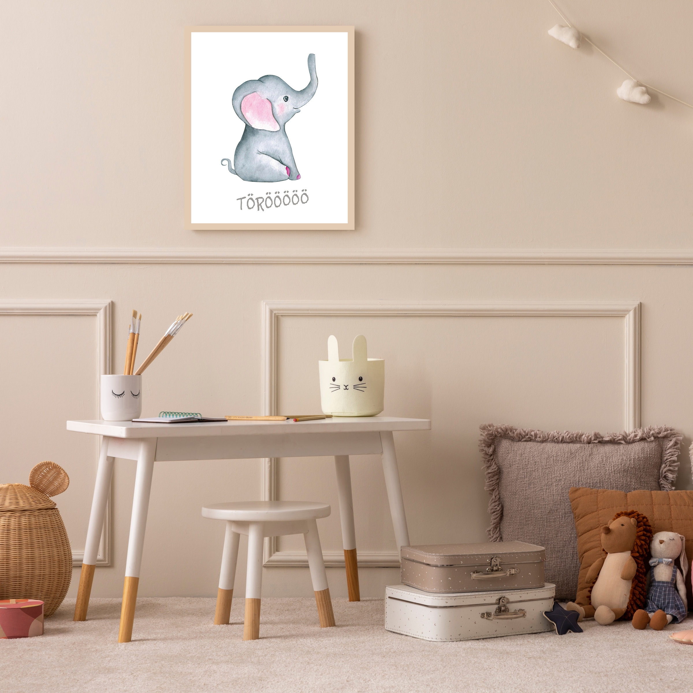 Lüttenhütt Poster »Elefant mit Spruch«, Elefant-Elefanten Bilder-Elephant-F günstig online kaufen