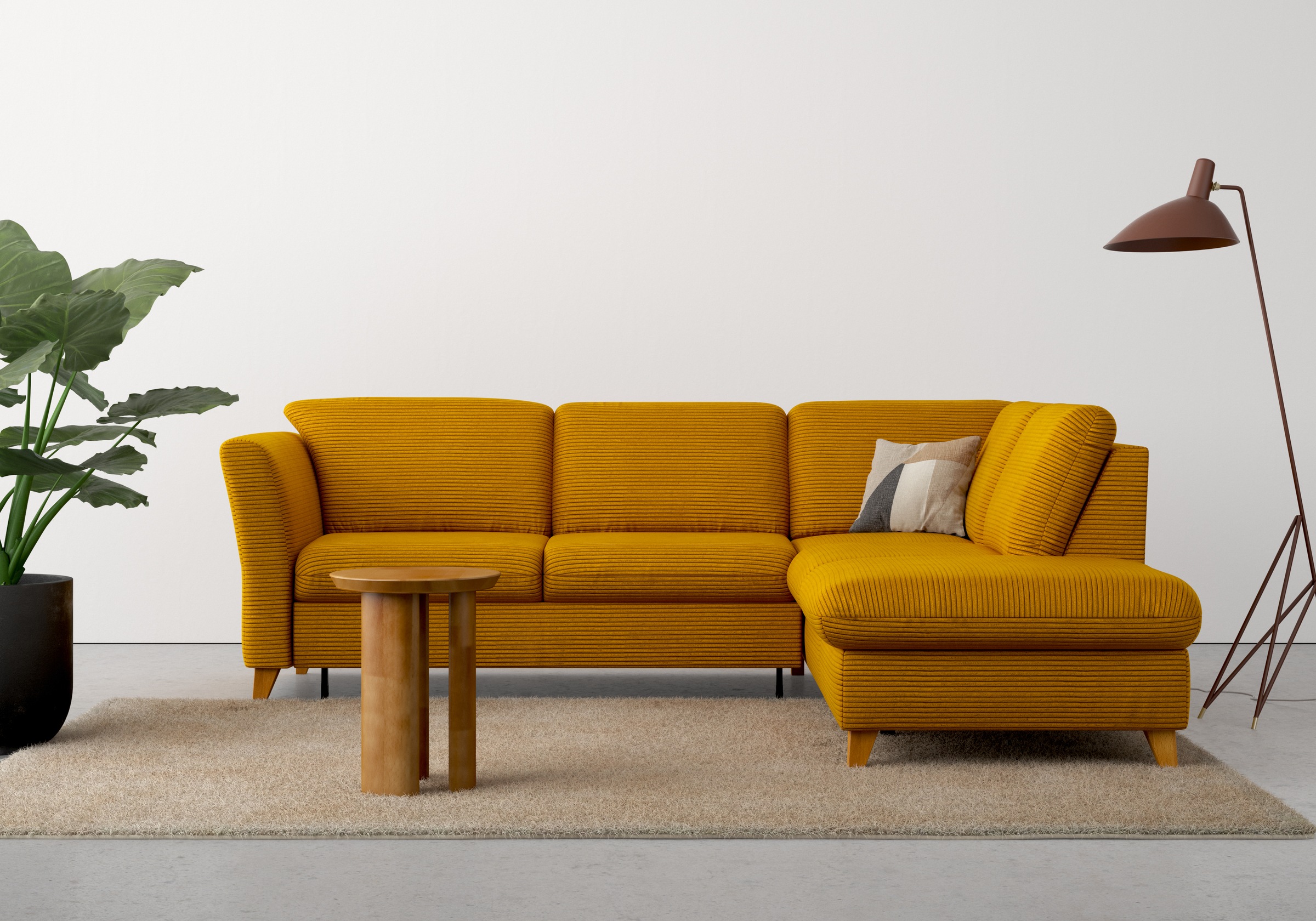 Home affaire Ecksofa »Trelleborg L-Form«, wahlweise mit Bettfunktion und Bettkasten, inkl. Federkern-Polsterung