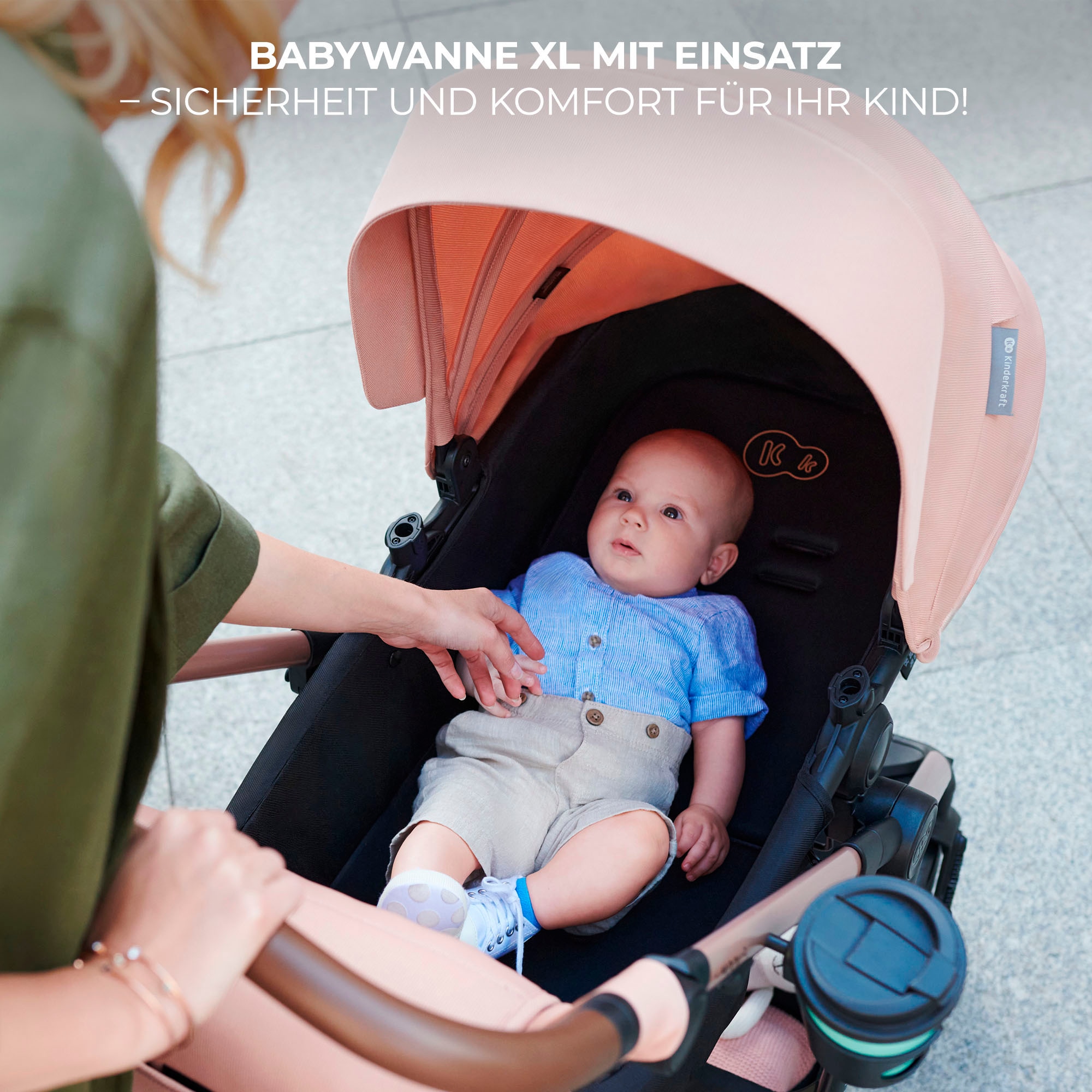 Kinderkraft Kombi-Kinderwagen »MOOV 2 3IN1« 27 kg mit EVA-Rädern