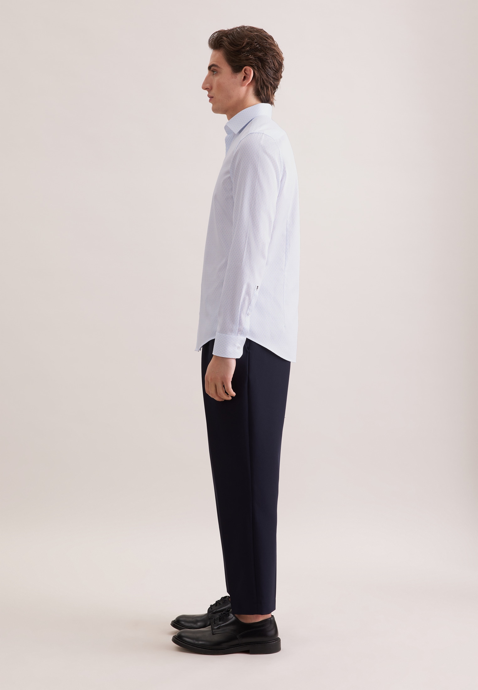 seidensticker Businesshemd »Schwarze Rose« Shaped 1/1 Extra lang Kentkragen Druck