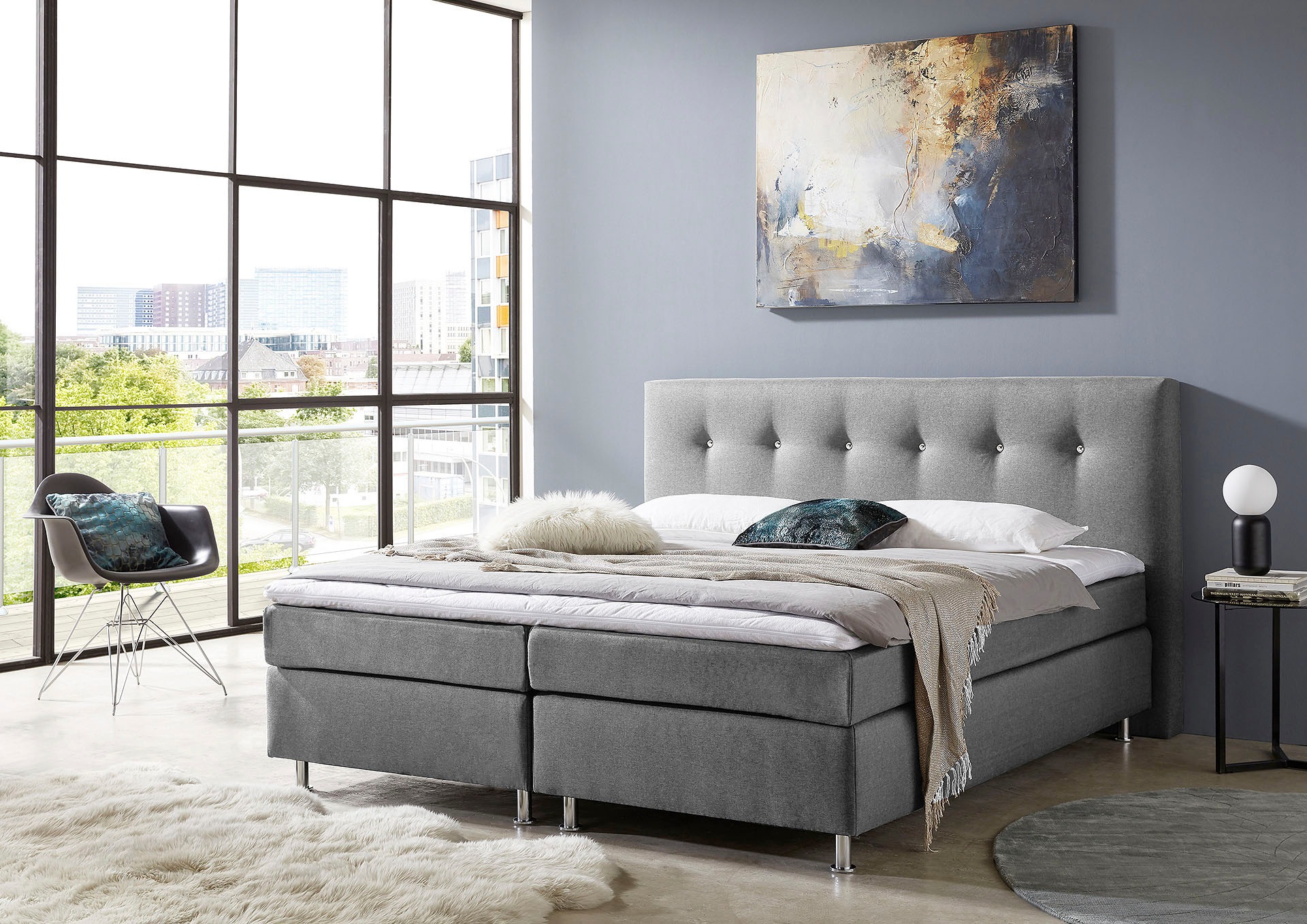 Westfalia Schlafkomfort Boxspringbett mit Topper