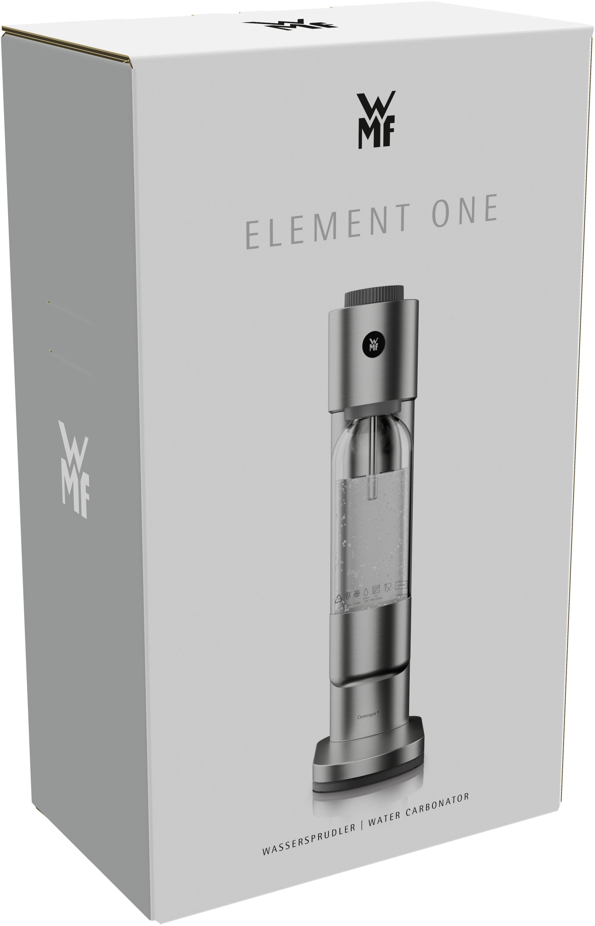 WMF Wassersprudler »Element One« 3 Sprudelgrade, vollautomatisches Sprudeln, Cromargan Edelstahlgehäuse