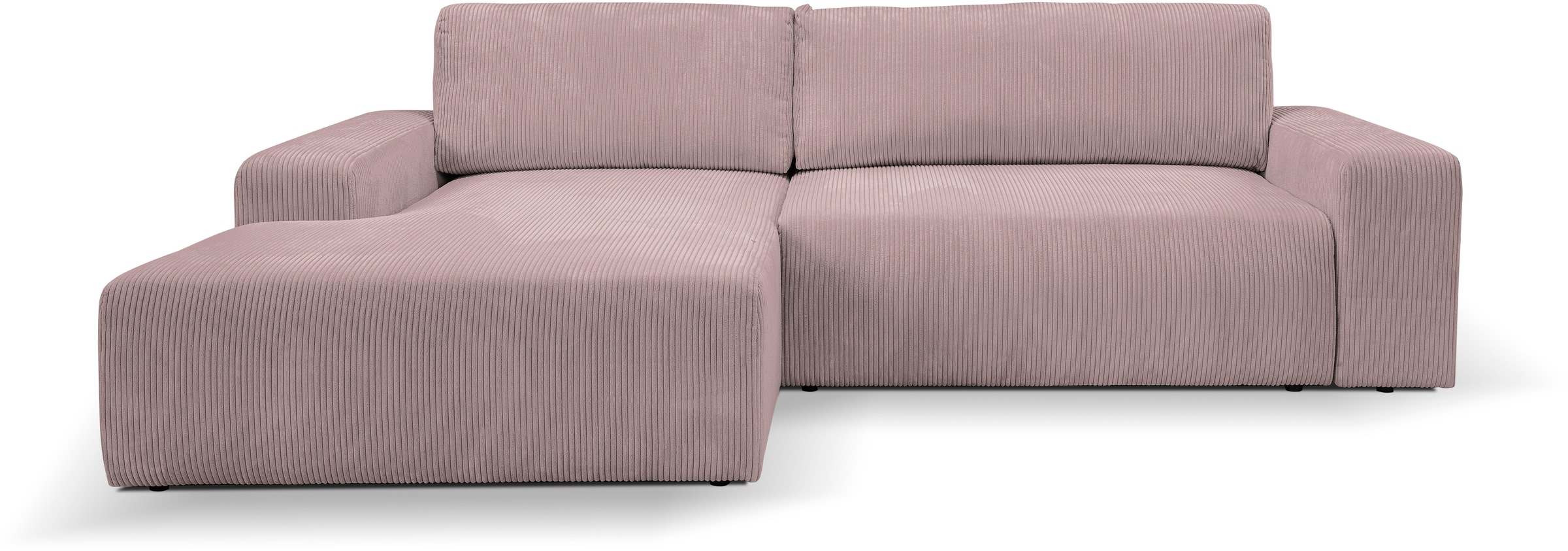 WERK2 Ecksofa »Rotterdam-L, kuschelweicher Cord oder Breitcord, L-Form, Bre günstig online kaufen