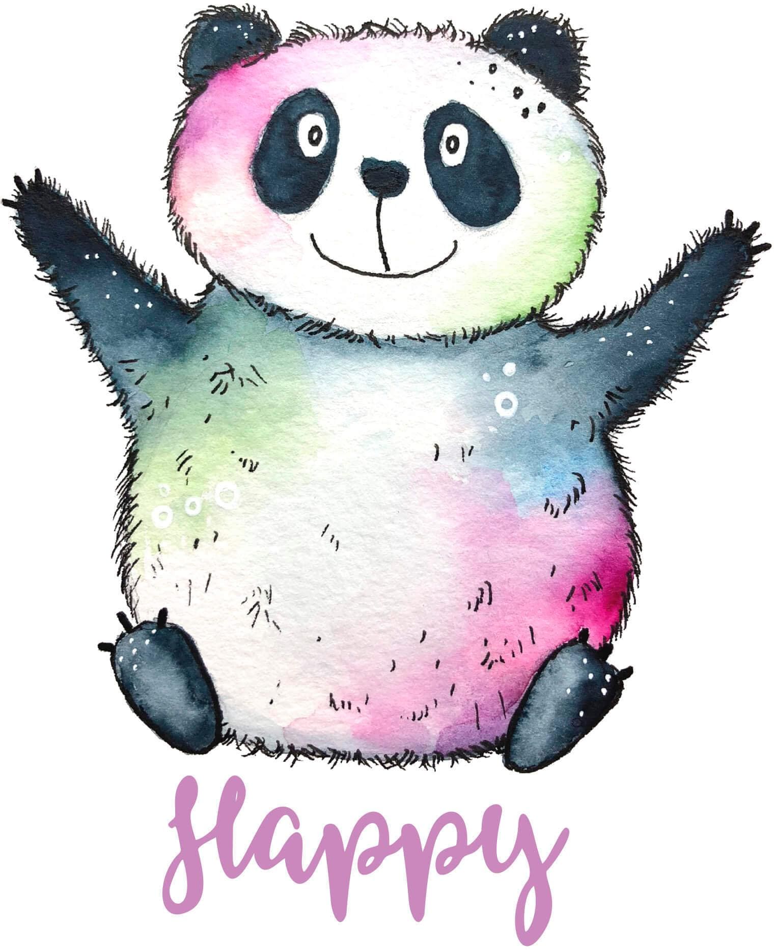 Wall-Art Wandtattoo »Happy Panda«, selbstklebend, entfernbar günstig online kaufen