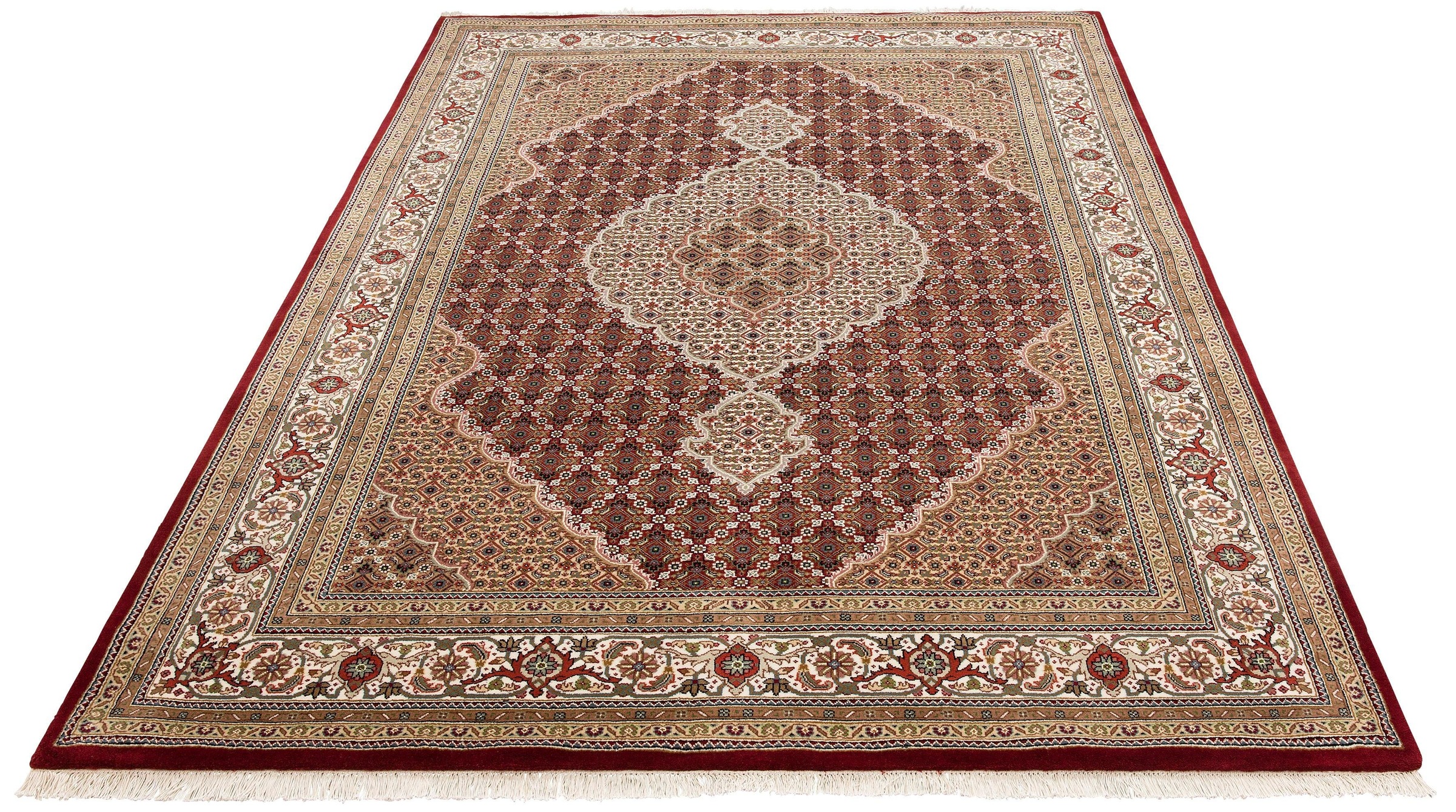 OTTO home Orientteppich »Irrfan« rechteckig 12 mm Höhe handgeknüpft, Materi günstig online kaufen