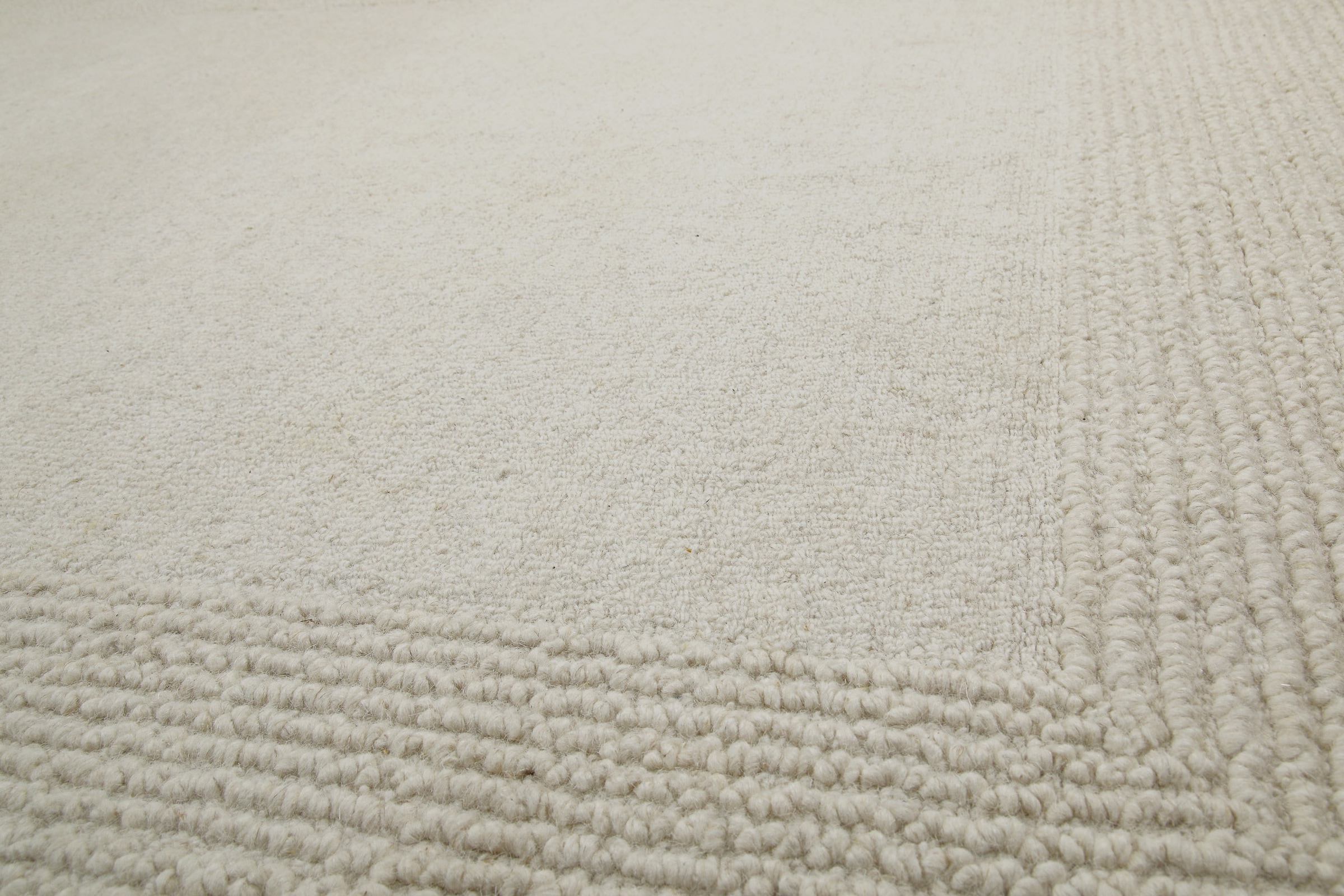Wecon home Wollteppich »Hamptons TWENTYONE«, rechteckig, 15 mm Höhe, Läufer, Schurwolle, Kurzflor, Wohnzimmer, Schlafzimmer, Bordüre