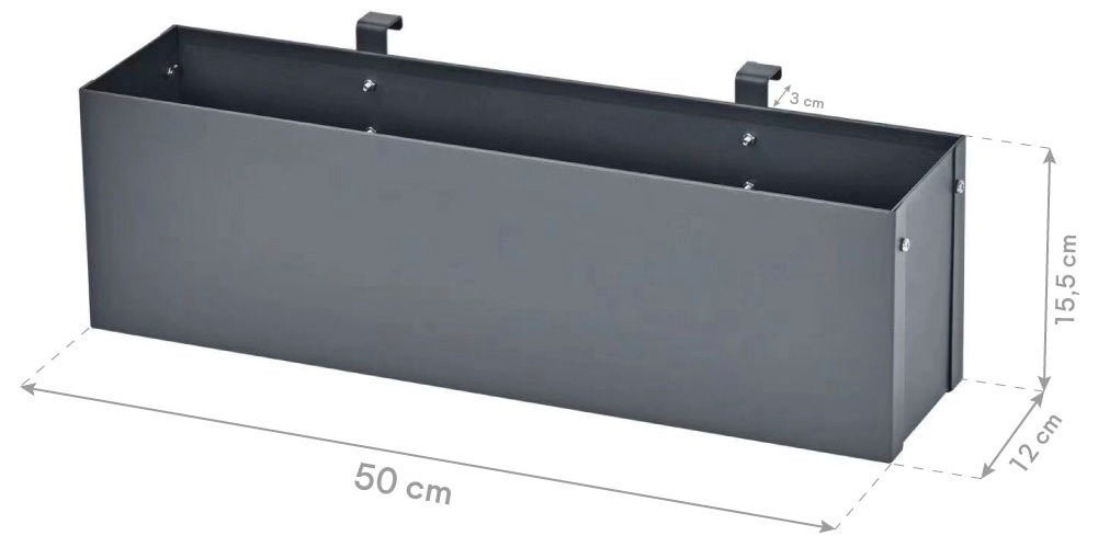 WESTMANN Blumenkasten »Planum«, aus pulverbeschichtetem Stahlblech