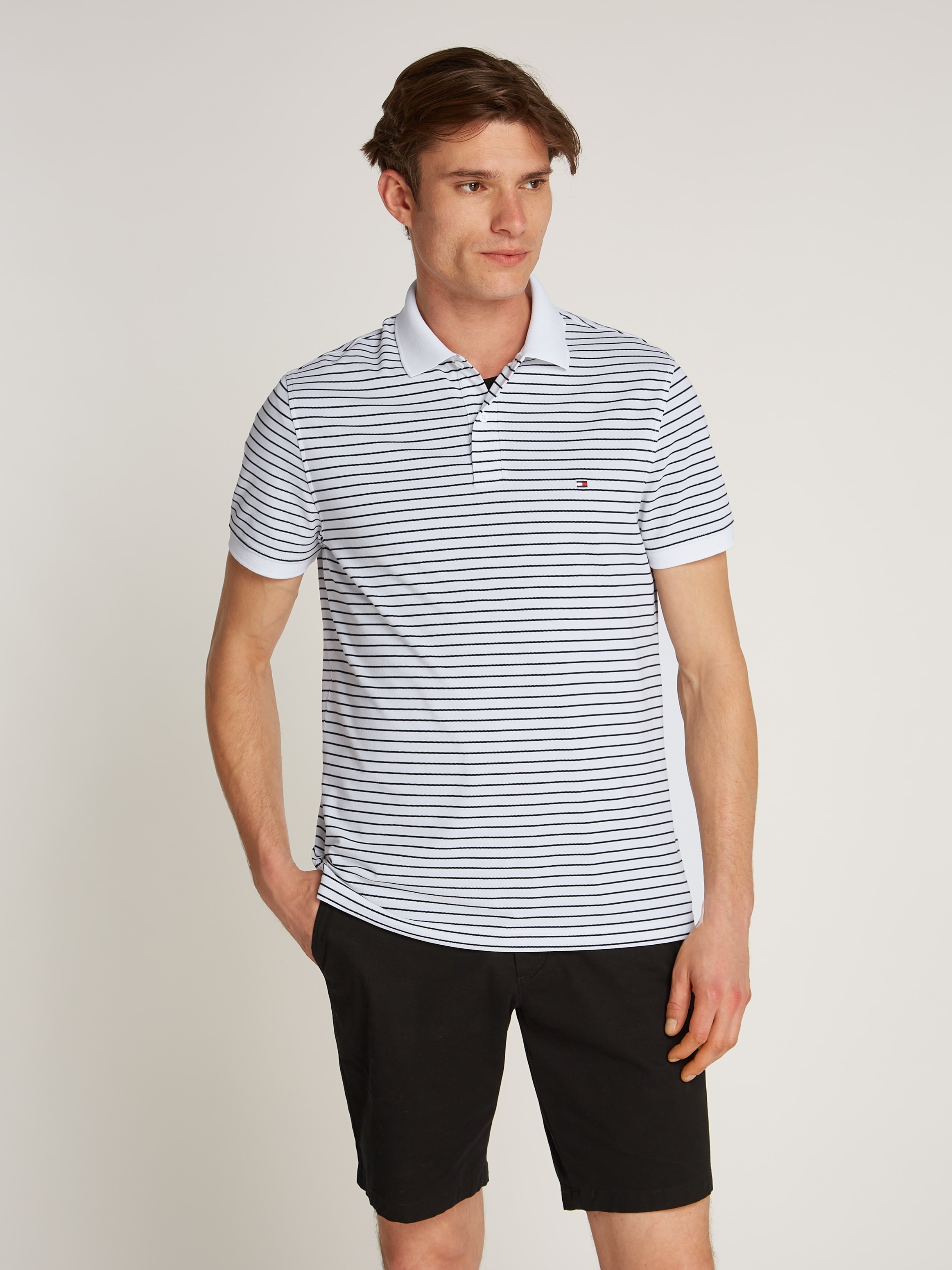 Tommy Hilfiger Poloshirt »PERFORMANCE PIQUE REG POLO«, mit Streifenmuster
