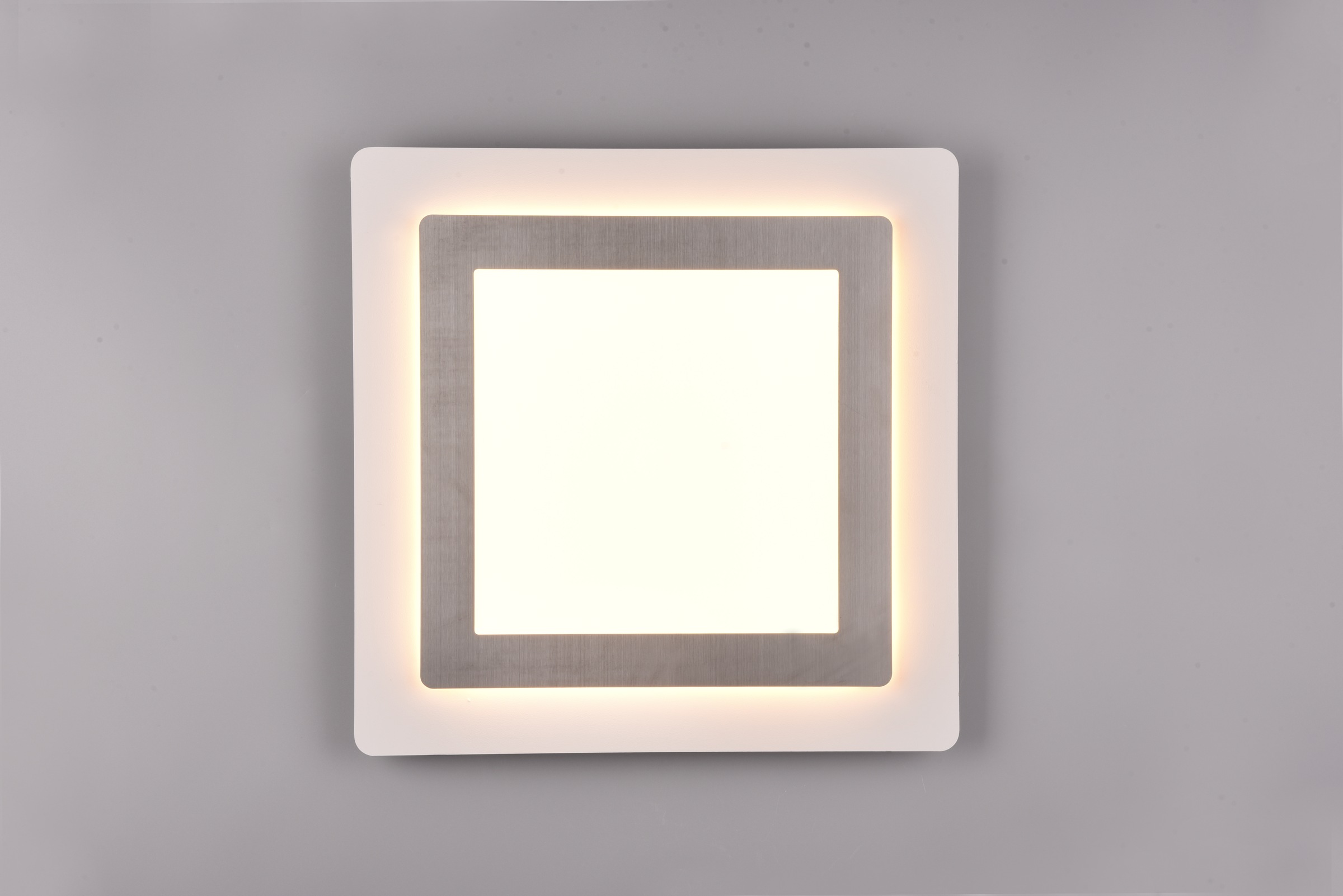 TRIO Leuchten LED Deckenleuchte »MORGAN, quadratische Deckenlampe 45x45cm, dimmbar, CCT, Memoryfunktion«, 1 flammig, Leuchtmittel LED-Board | LED fest integriert, Nachtlicht, Timer, 46W 6000 Lumen, 2700-6500 Kelvin, mit Fernbedienung