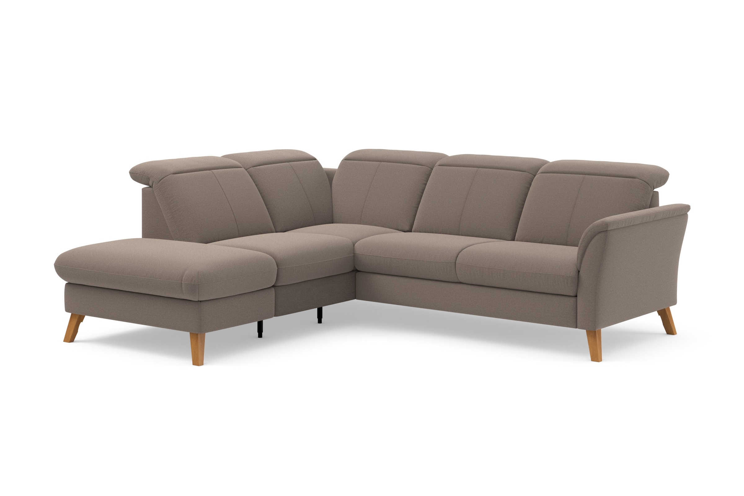 sit&more Ecksofa »Romero L-Form«, wahlweise mit oder ohne TV-Funktion, Bettfunktion, Bettkasten