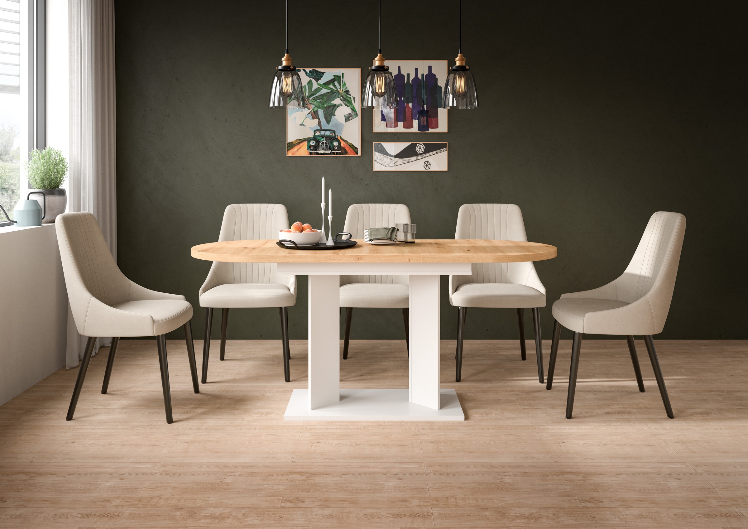 Home affaire Esstisch 1 Stk. tlg. Tisch, Esstisch, Esszimmer, Küche