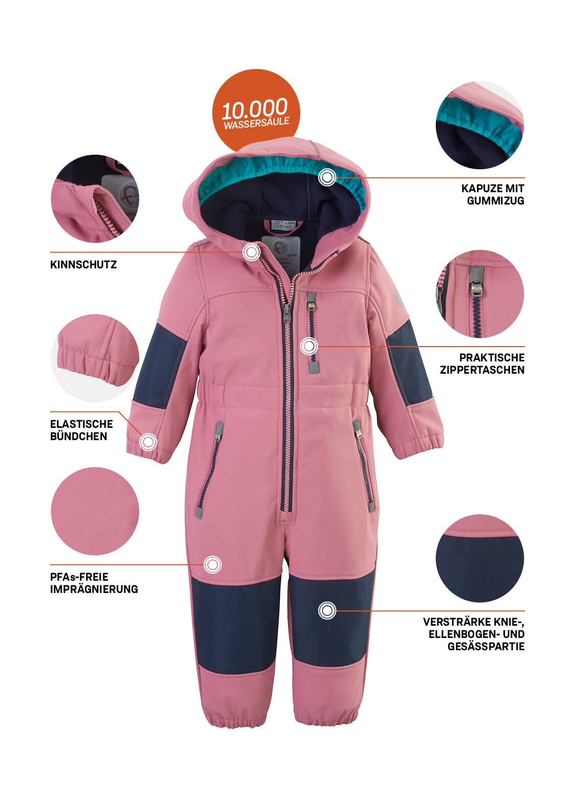 first instinct by killtec Overall »FIOW 35 MNS ONPC« Softshellanzug mit Fleece Innen, wasserabweisend, winddicht