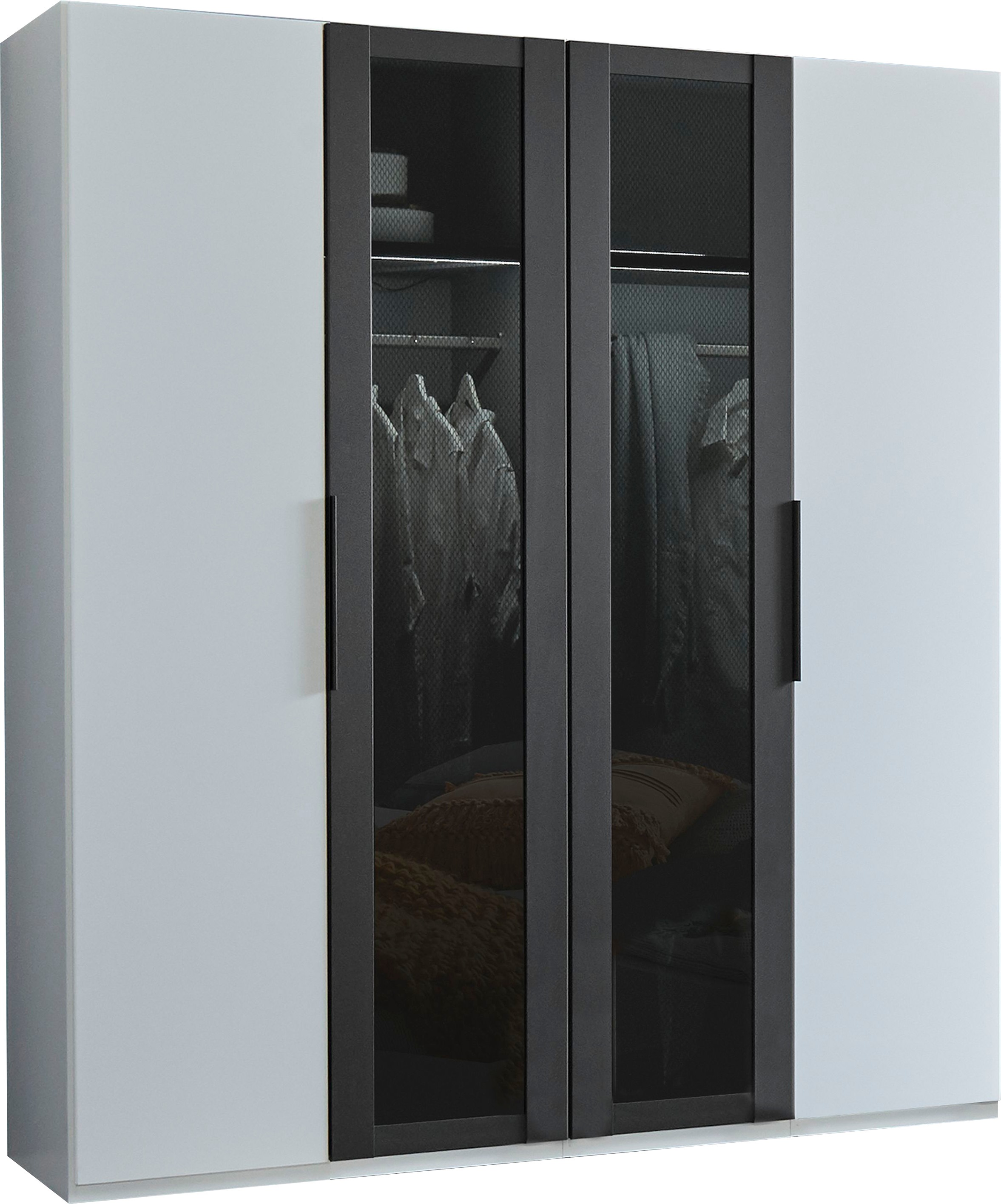 Fresh To Go Drehtürenschrank »Alicante«, Glas mit Wabenoptik im Siebdruck kaufen