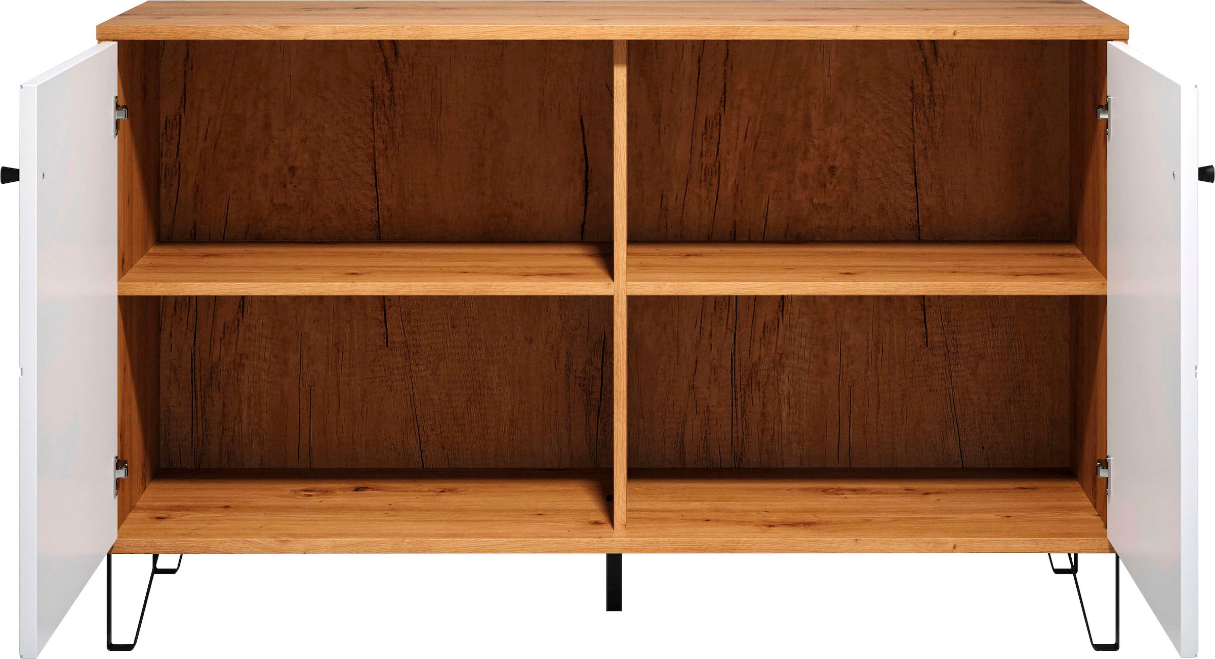Places of Style Sideboard »Tarragona«, Kommode, Fräsungen in Rautenoptik, Breite 123 cm