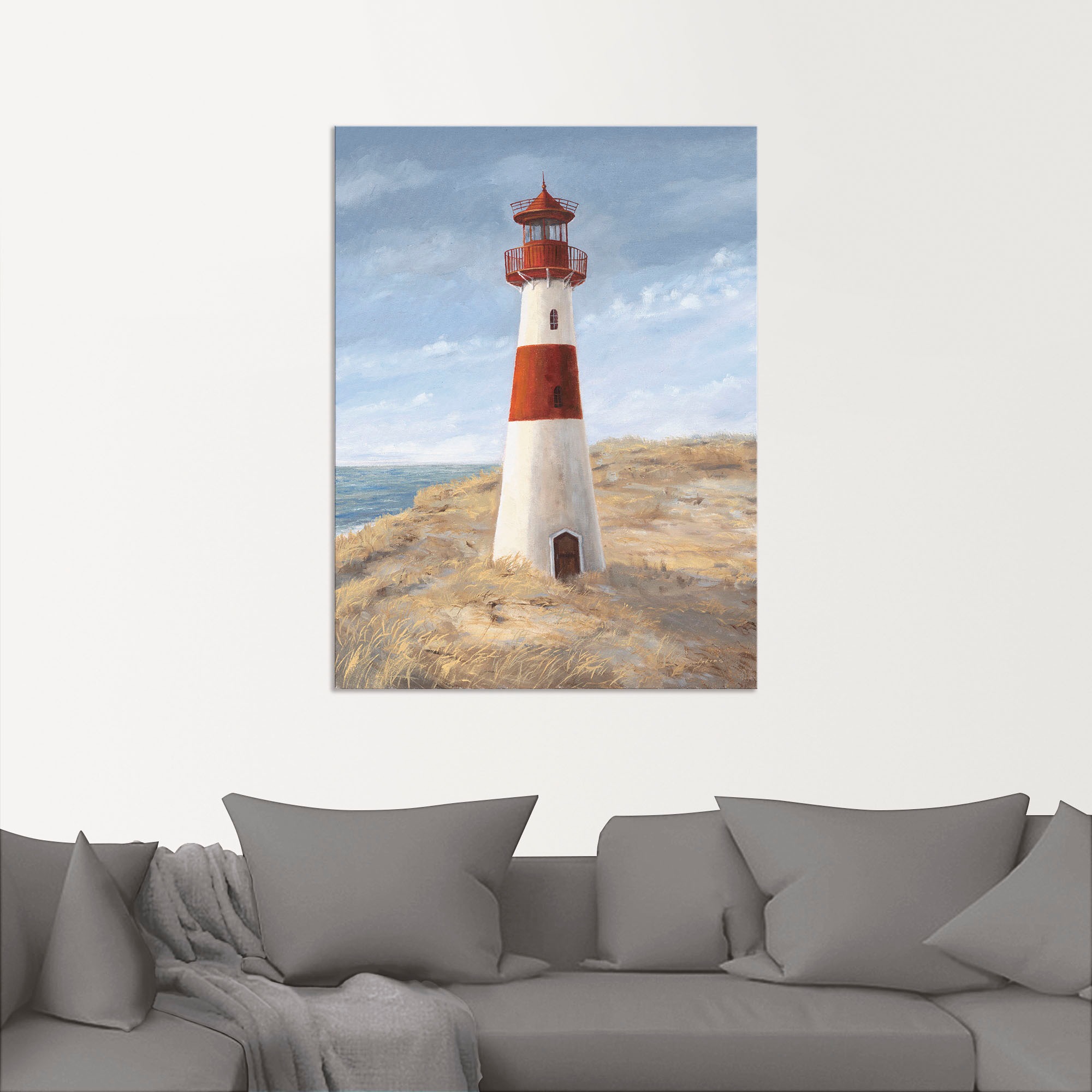 Artland Wandbild »Leuchtturm I«, Gebäude, (1 St.), als Alubild, Outdoorbild, Leinwandbild, Wandaufkleber, versch. Größen