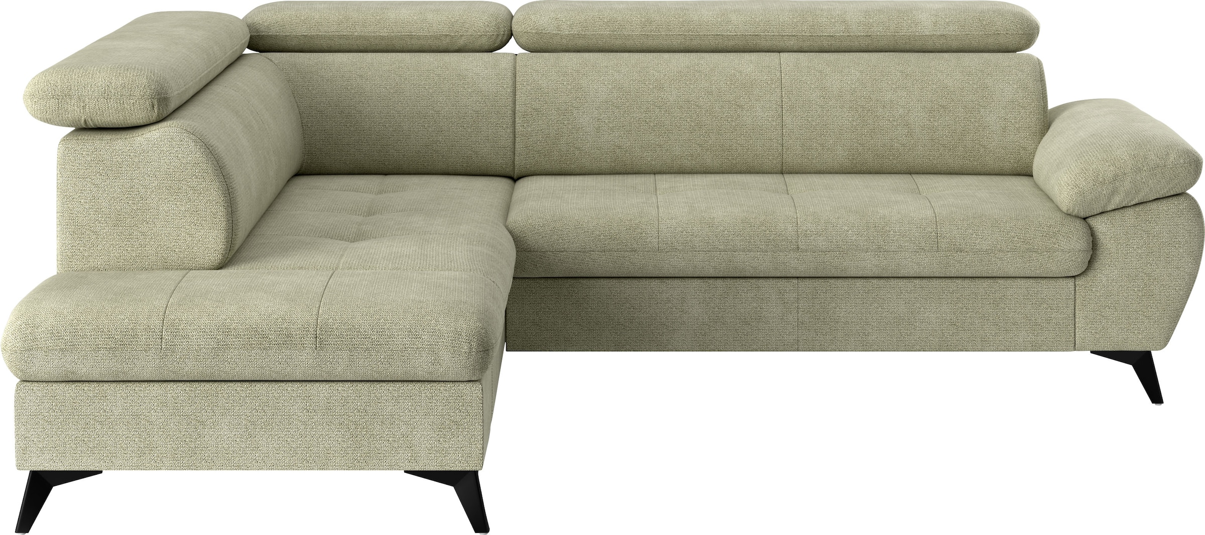 COTTA Ecksofa »Hudson L-Form«, mit Kopfteilverstellung, wahlweise mit Bettfunktion & Bettkasten