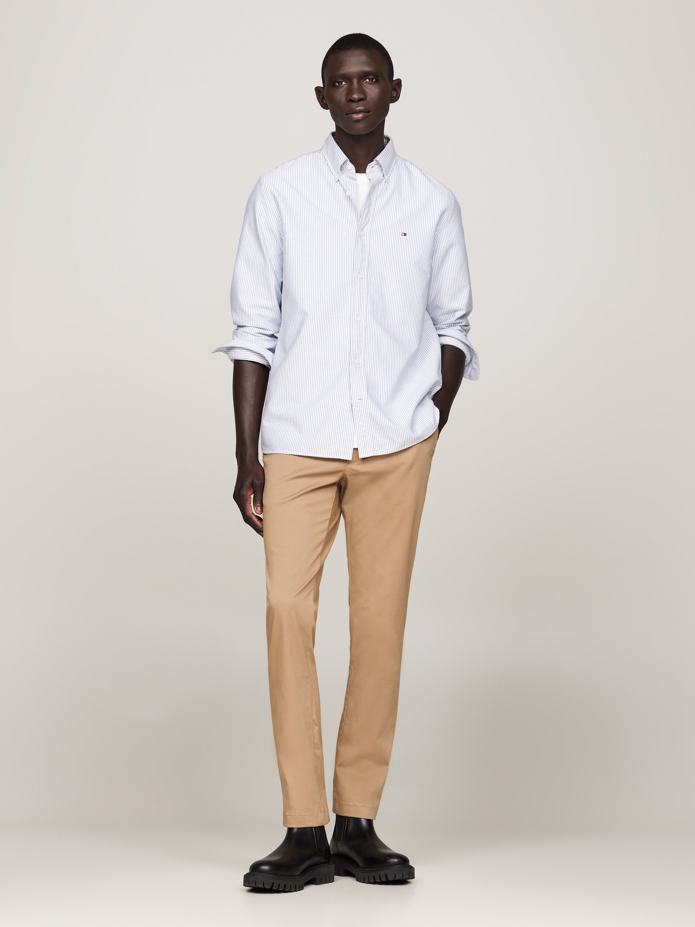 Tommy Hilfiger Chinohose »CHINO BLEECKER PRINTED STRUCTURE«