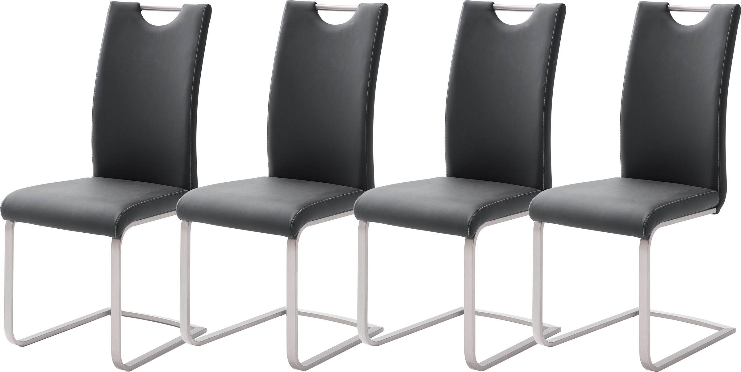 MCA furniture Freischwinger »Paulo«, (Set), 4 St., Kunstleder, Stuhl belast günstig online kaufen