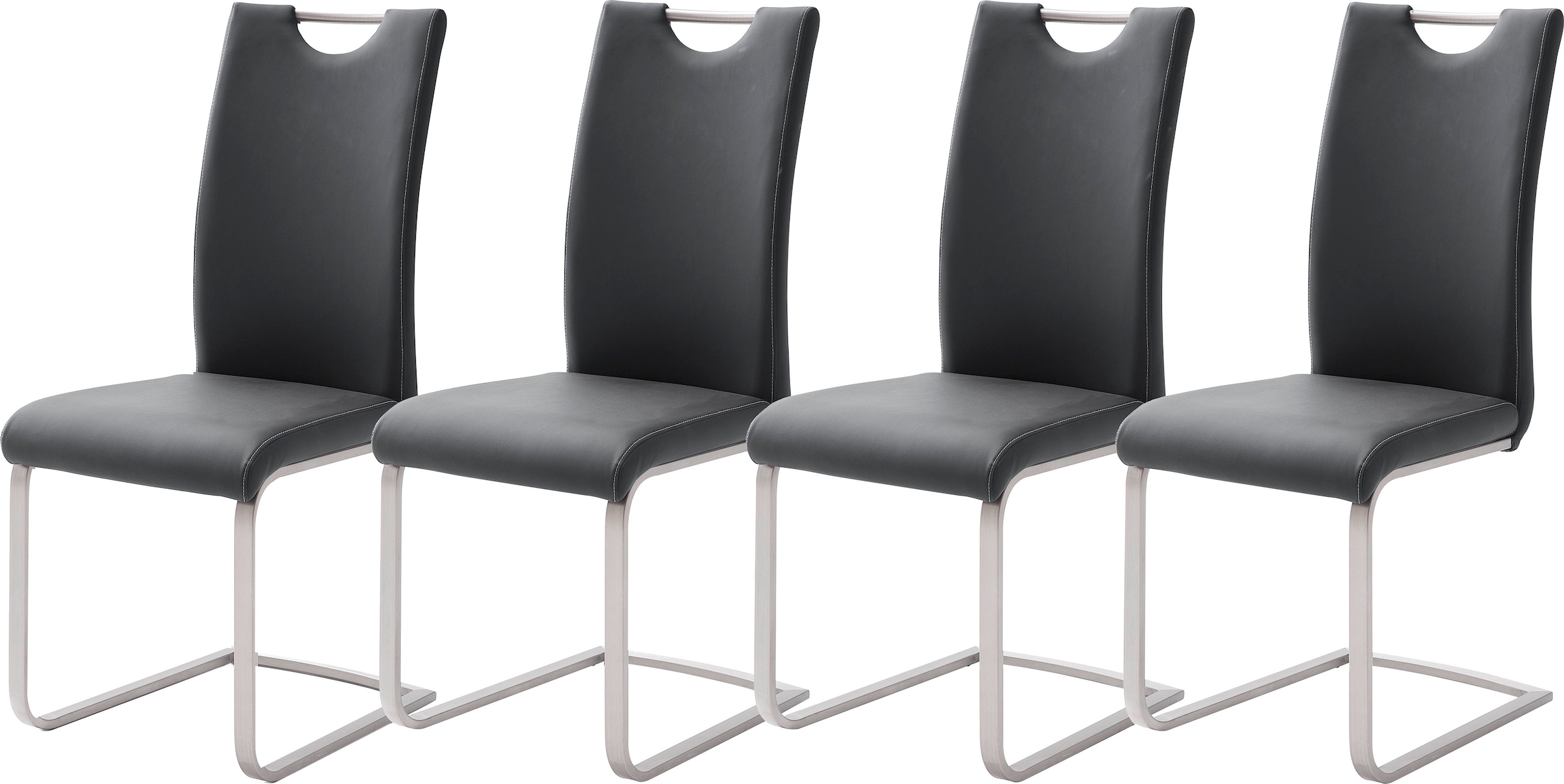 MCA furniture Freischwinger »Paulo« (Set) 4 Stk. Kunstleder Stuhl belastbar günstig online kaufen