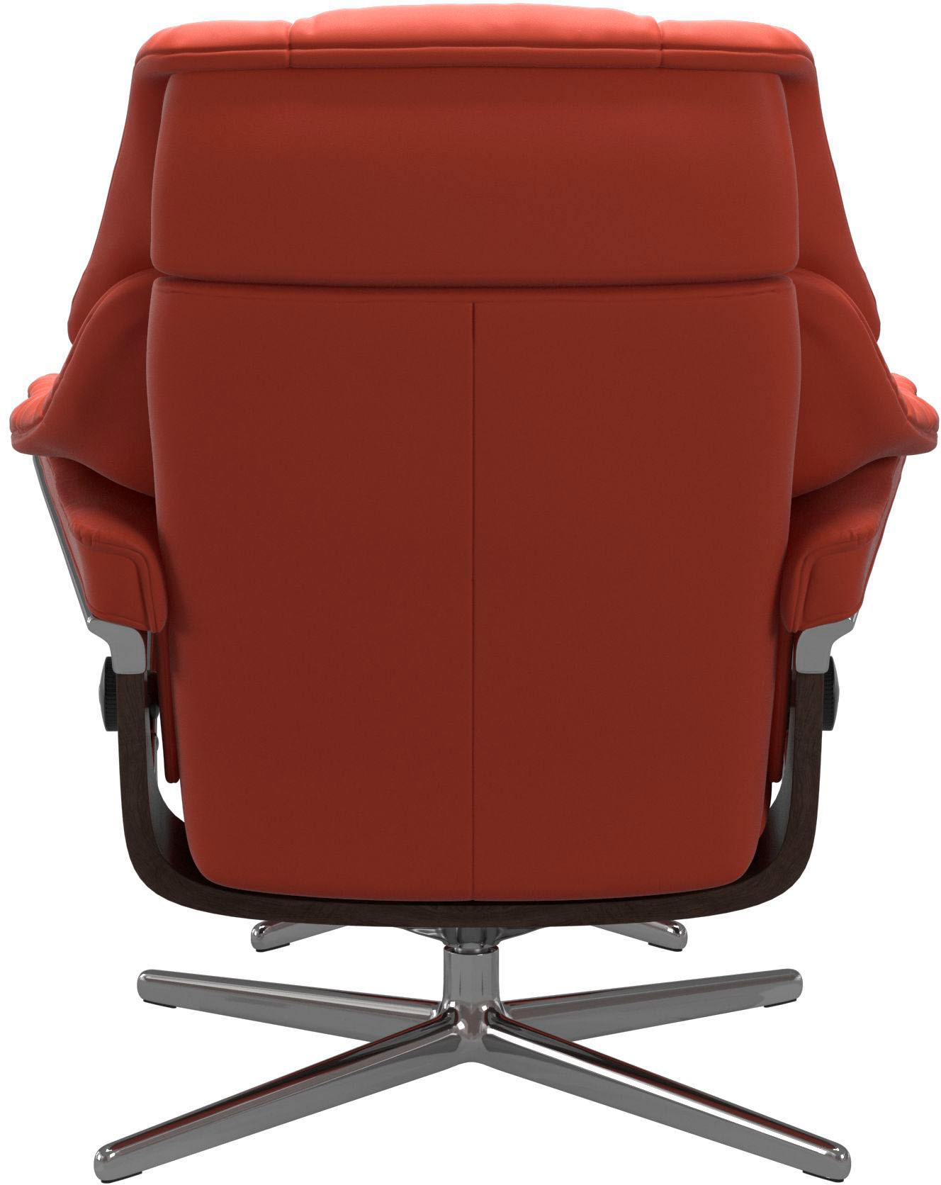 Stressless® Relaxsessel »Reno«, (Set, Relaxsessel mit Hocker), mit Hocker, mit Cross Base, Größe S, M & L, Holzakzent Wenge