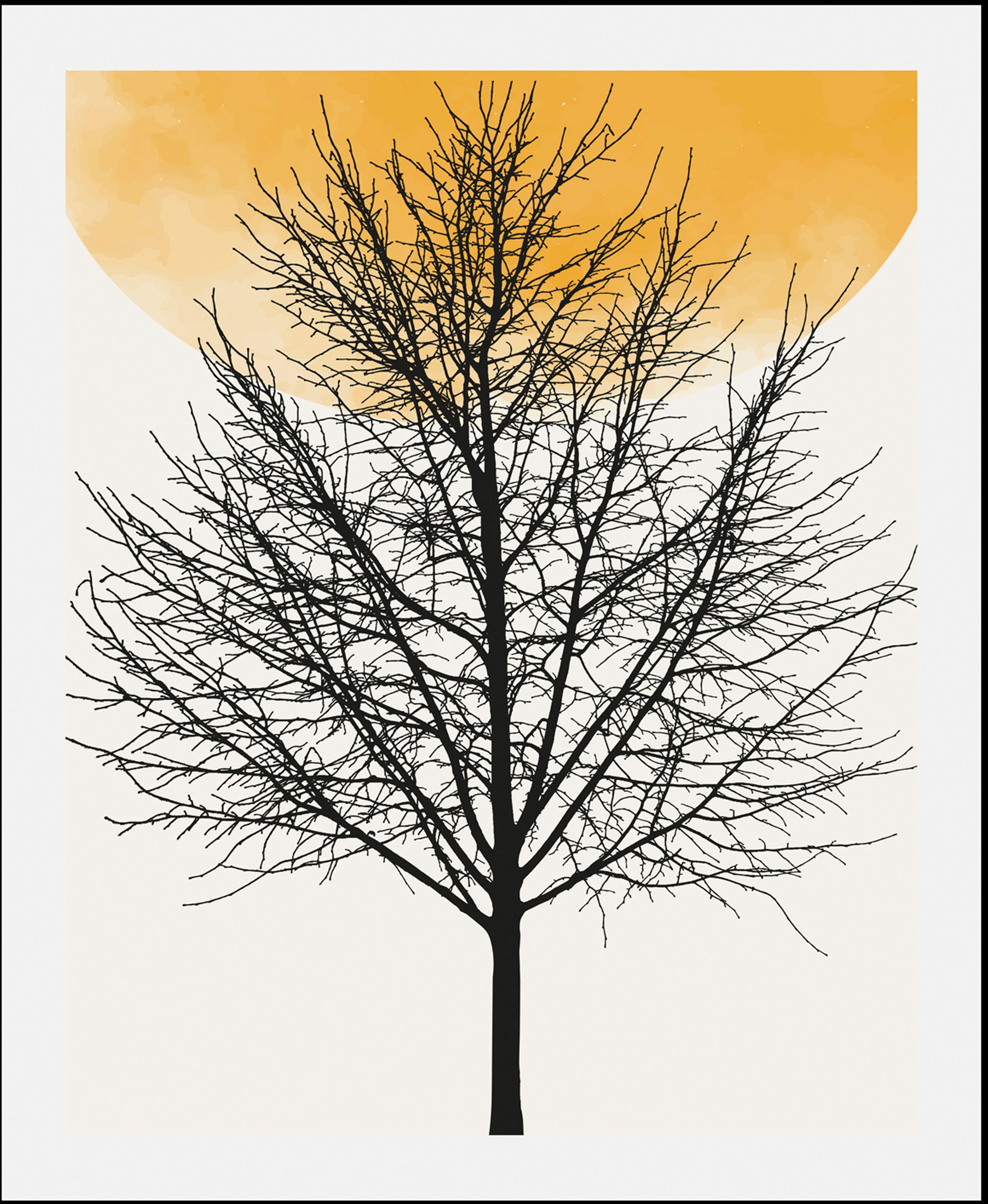 queence Bild »Bloom«, Baum-Baumbilder-Pflanzen-Pflanzenbilder-Sonnenaufgang günstig online kaufen