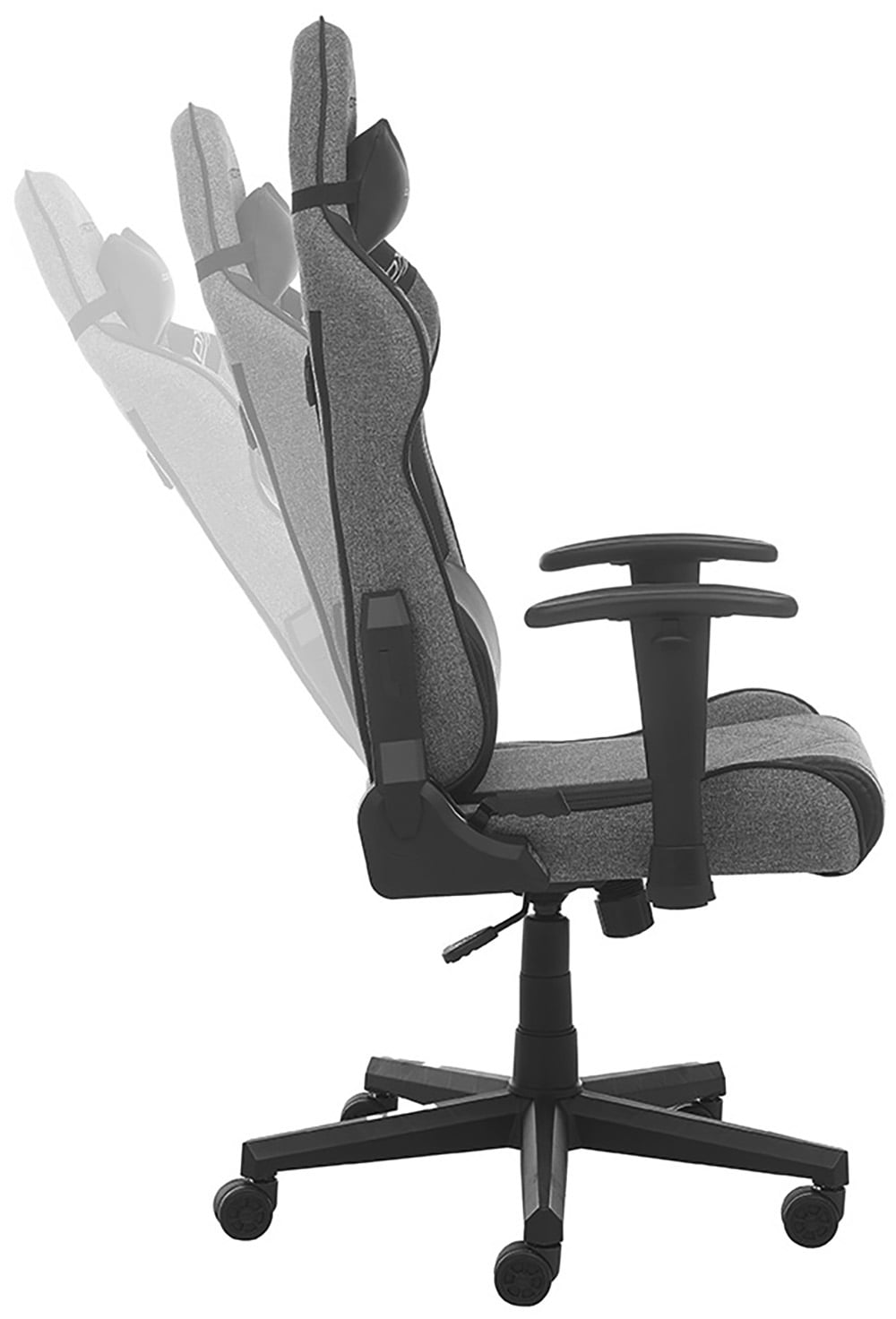 MCA furniture Gaming-Stuhl »DX Racer Prince Gamingchair«, (Set), 1 St., Stoff, Gaming,Racing,Design,Lordose,Kissen,Armlehne,drehbar,verstellbar
