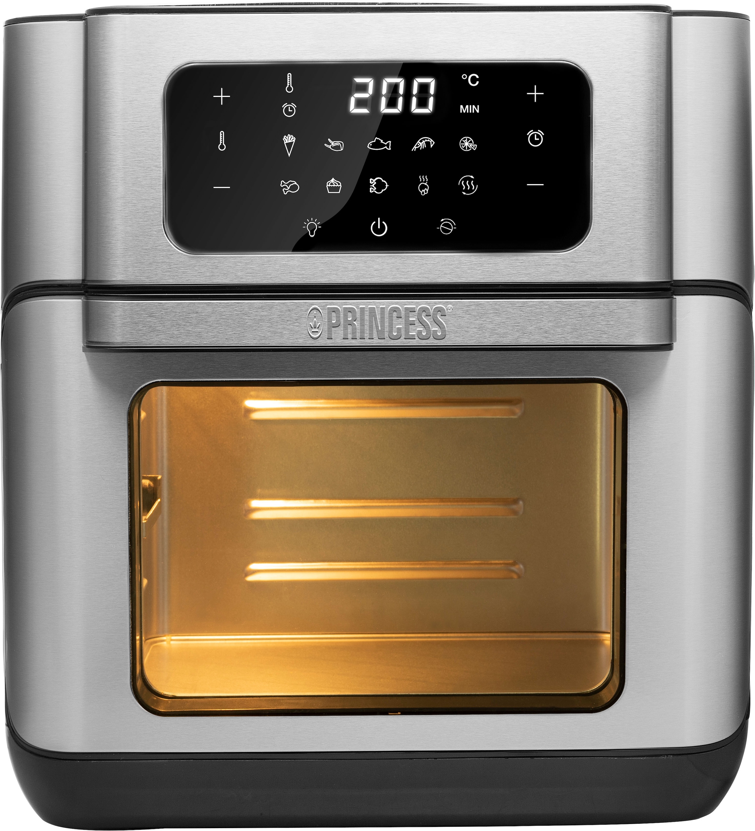 PRINCESS Heißluftfritteuse »182065«, 1500 W, Fassungsvermögen 10 l, inkl. R günstig online kaufen