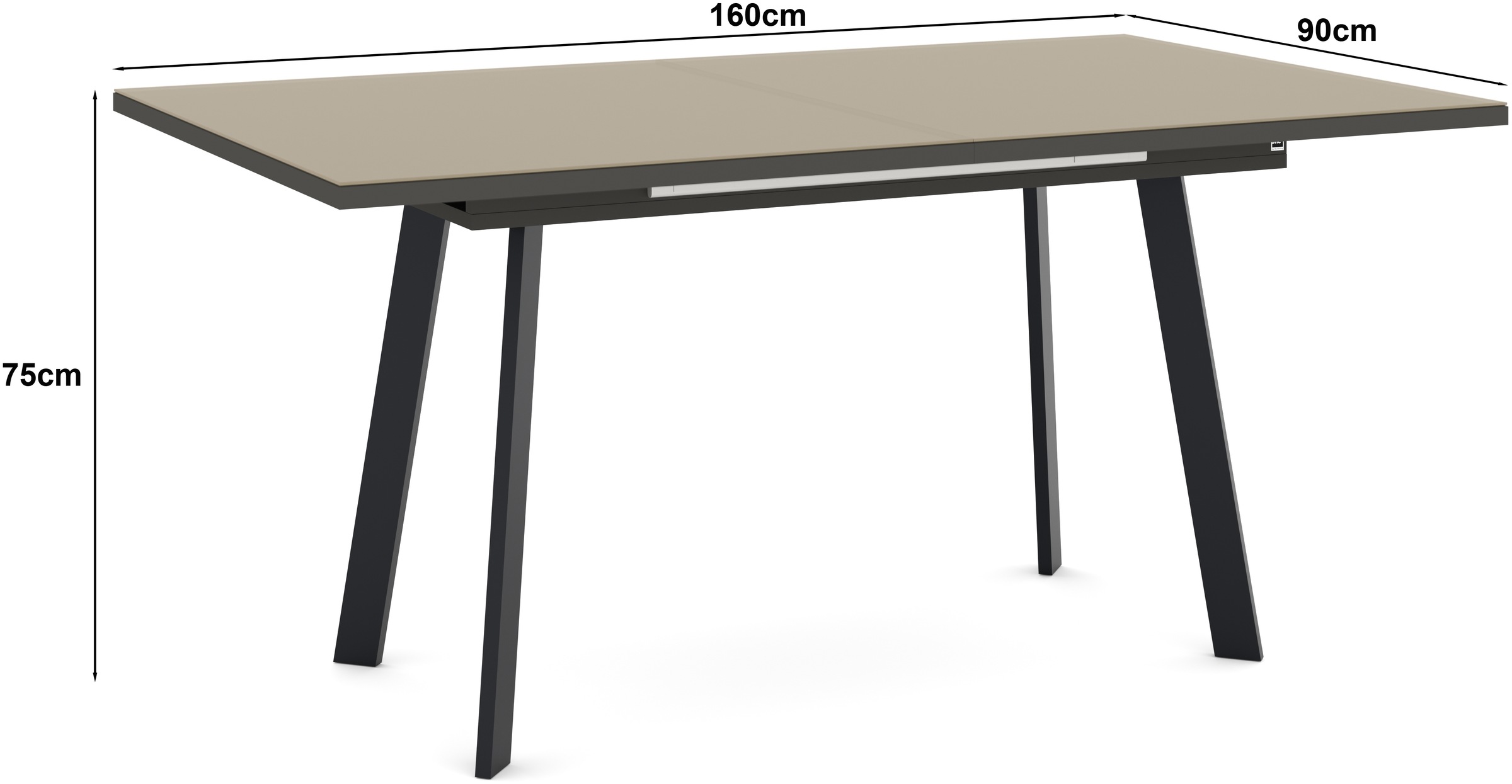 set one by Musterring Esstisch »Reno« 1 Stk. tlg. Mit Vierkantfuß, wählbaren Gestellen und Plattenfarben