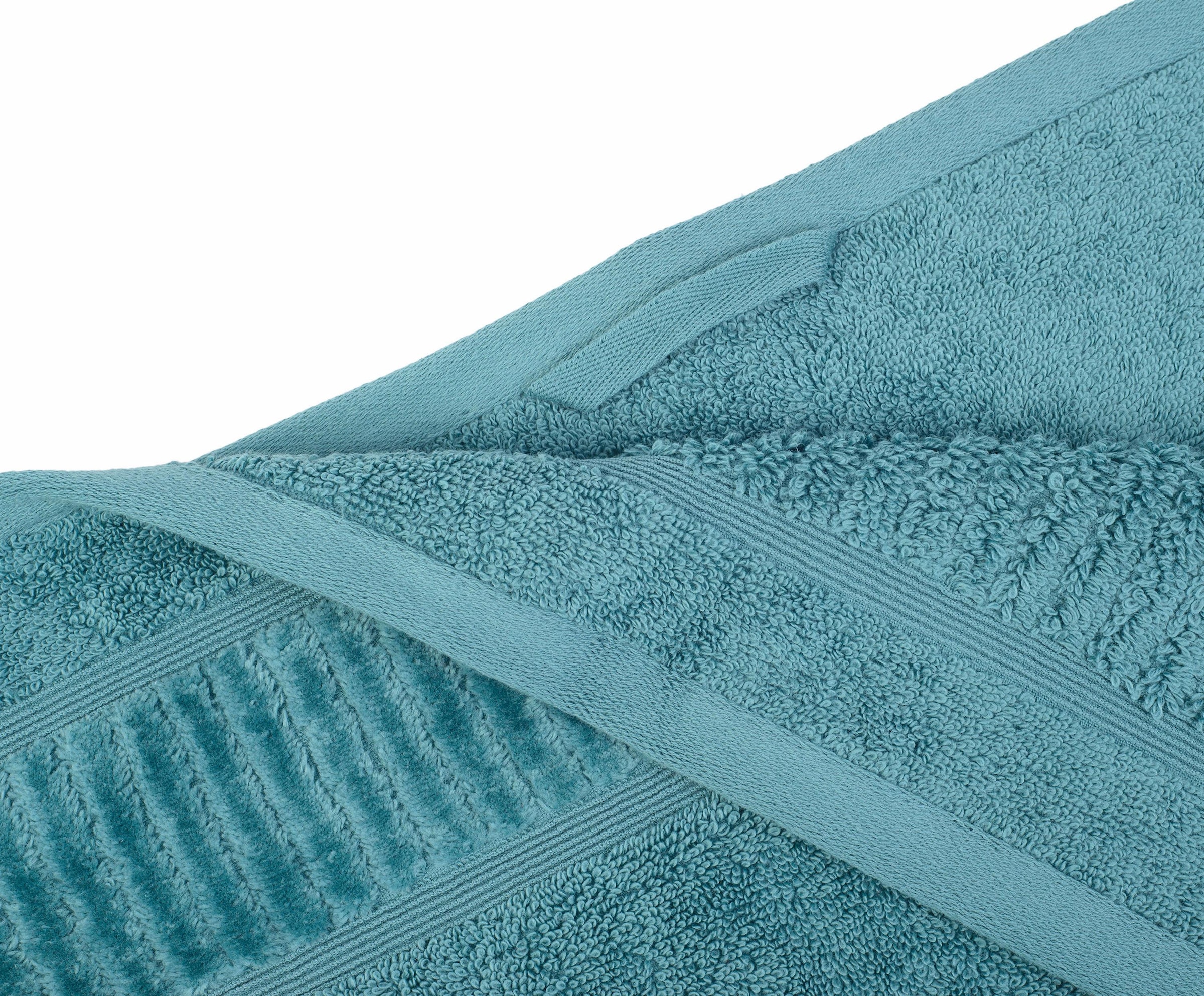 Bio-Baumwolle, Set, und »BIO geschorener schnell Handtücher Frottier«, St.), bestellen Pastell im Bordüre (2 Gözze Farben, bequem mit