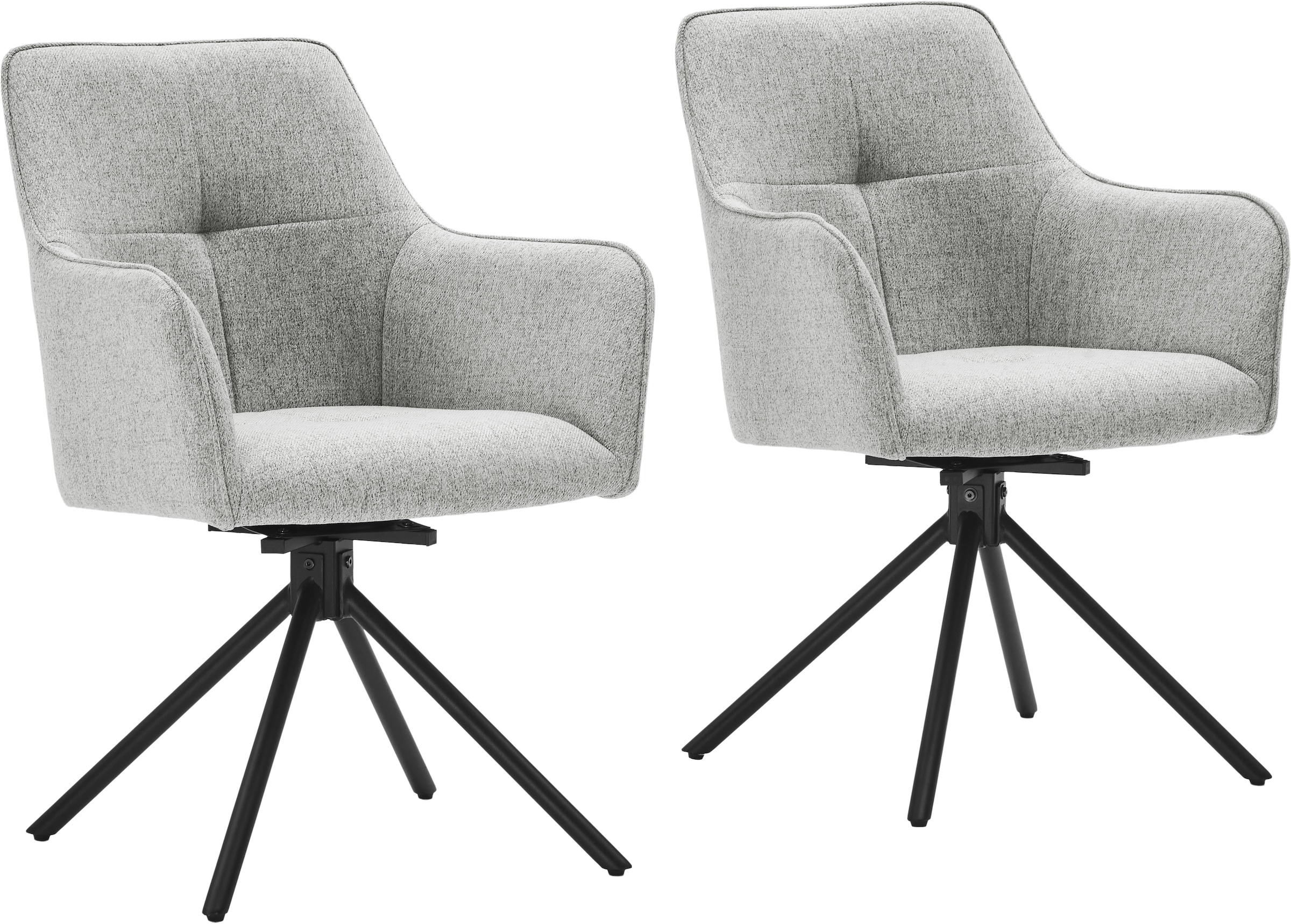 OTTO home Drehstuhl »Haily« (Set) Struktur (100% Polyester) hochwertiger St günstig online kaufen