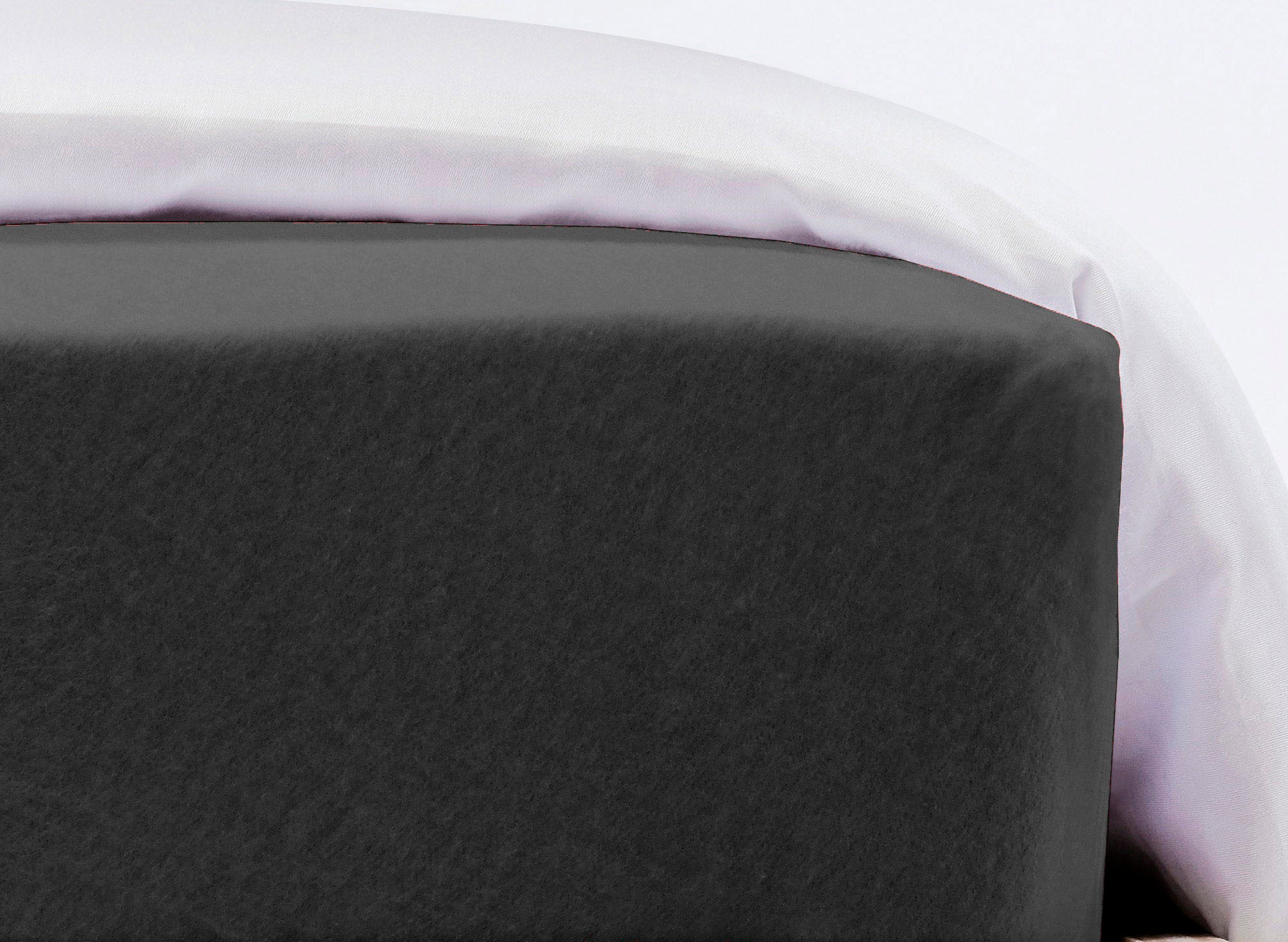 fleuresse Spannbettlaken »Flauschjersey«, aus Baumwolle, Bettlaken, Spannbetttuch, Premium Qualität