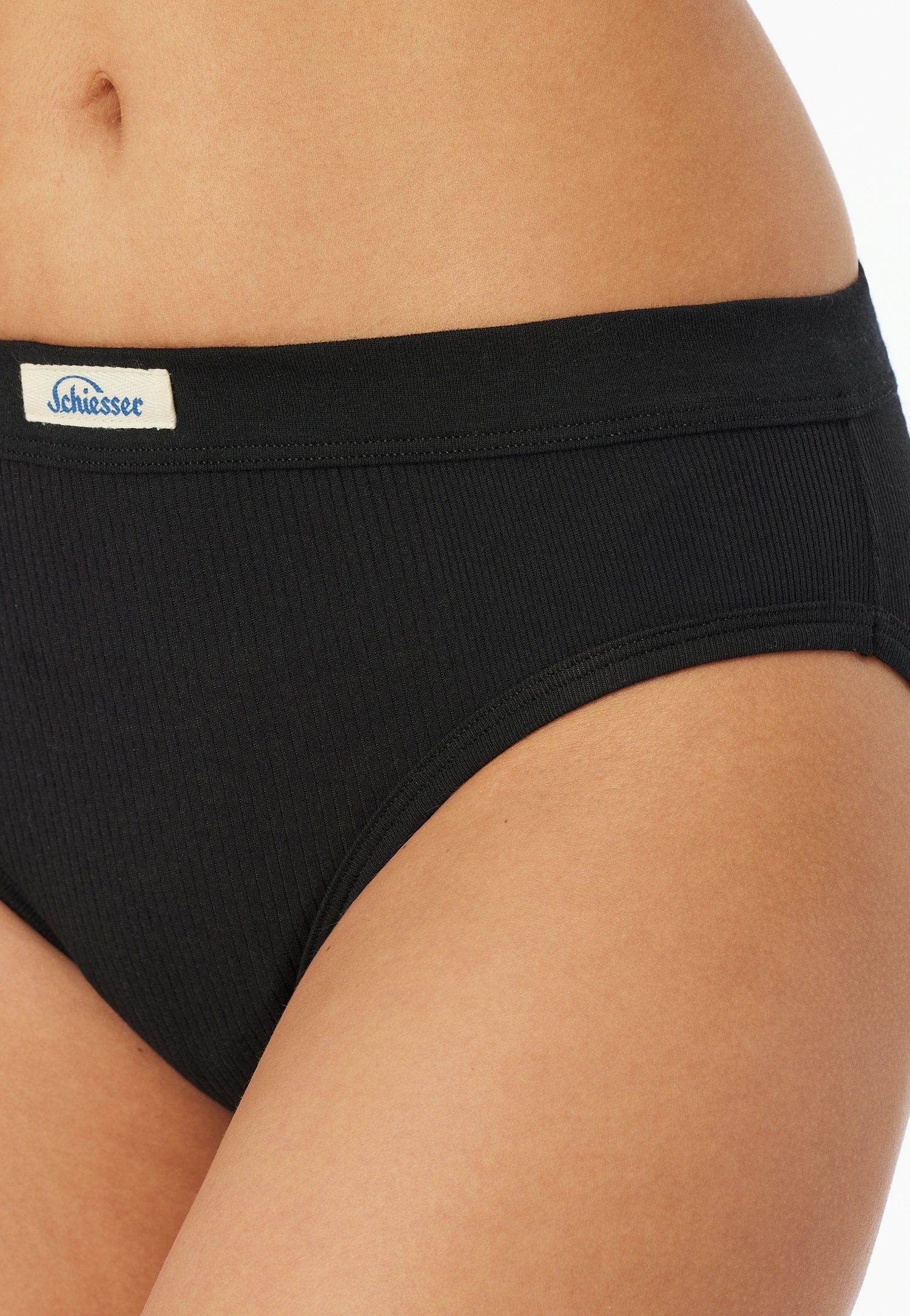 Schiesser Tai-Slip »Revival Kollektion "Paula"«, Traditionelles, gewebtes Schiesser-Logo am Bund