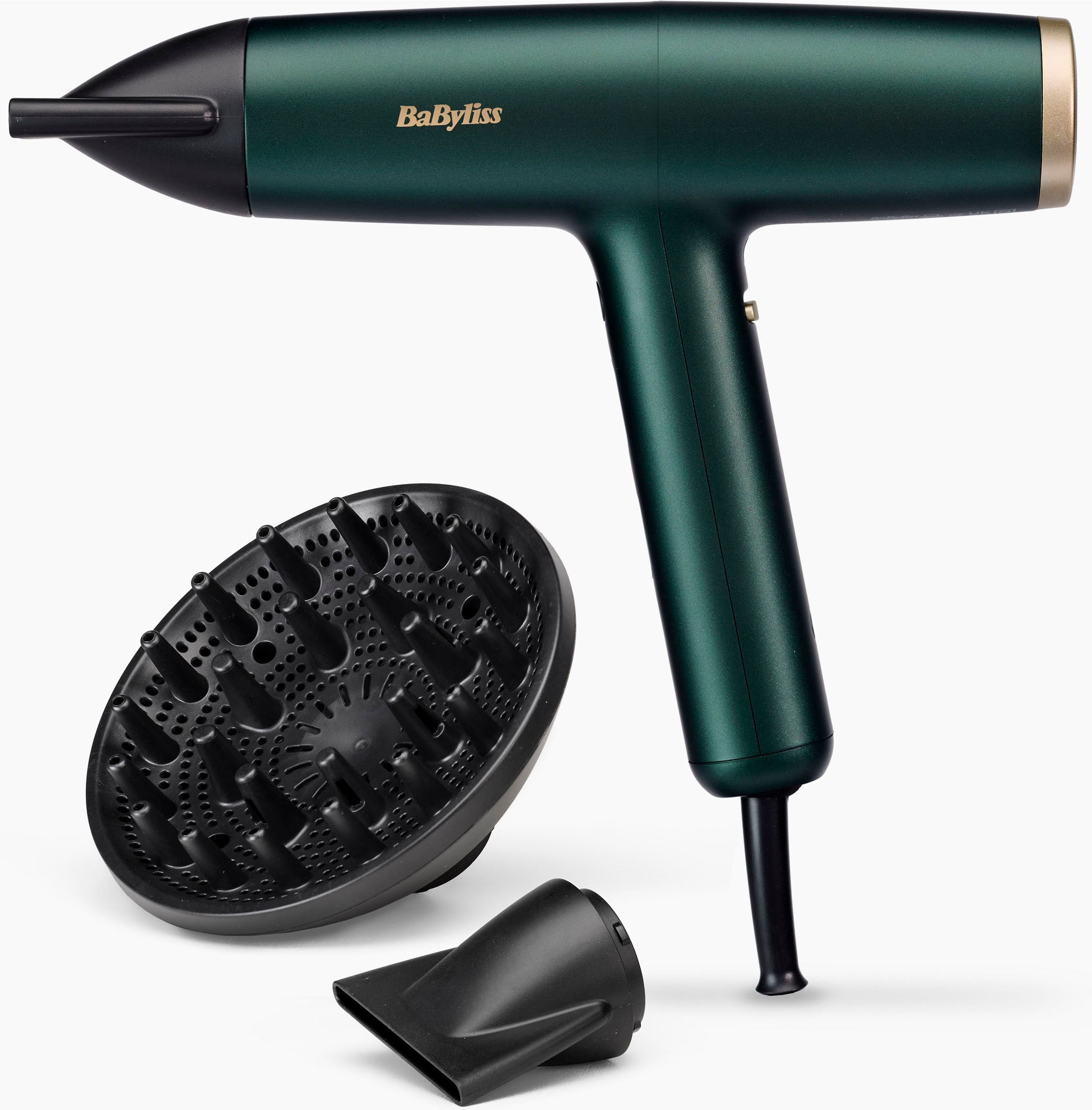 BaByliss Haartrockner »Air Power Pro D6555DE«, 1600 W, 3 Aufsätze, Digitaler Motor, starker Luftstrom, schonendes Styling