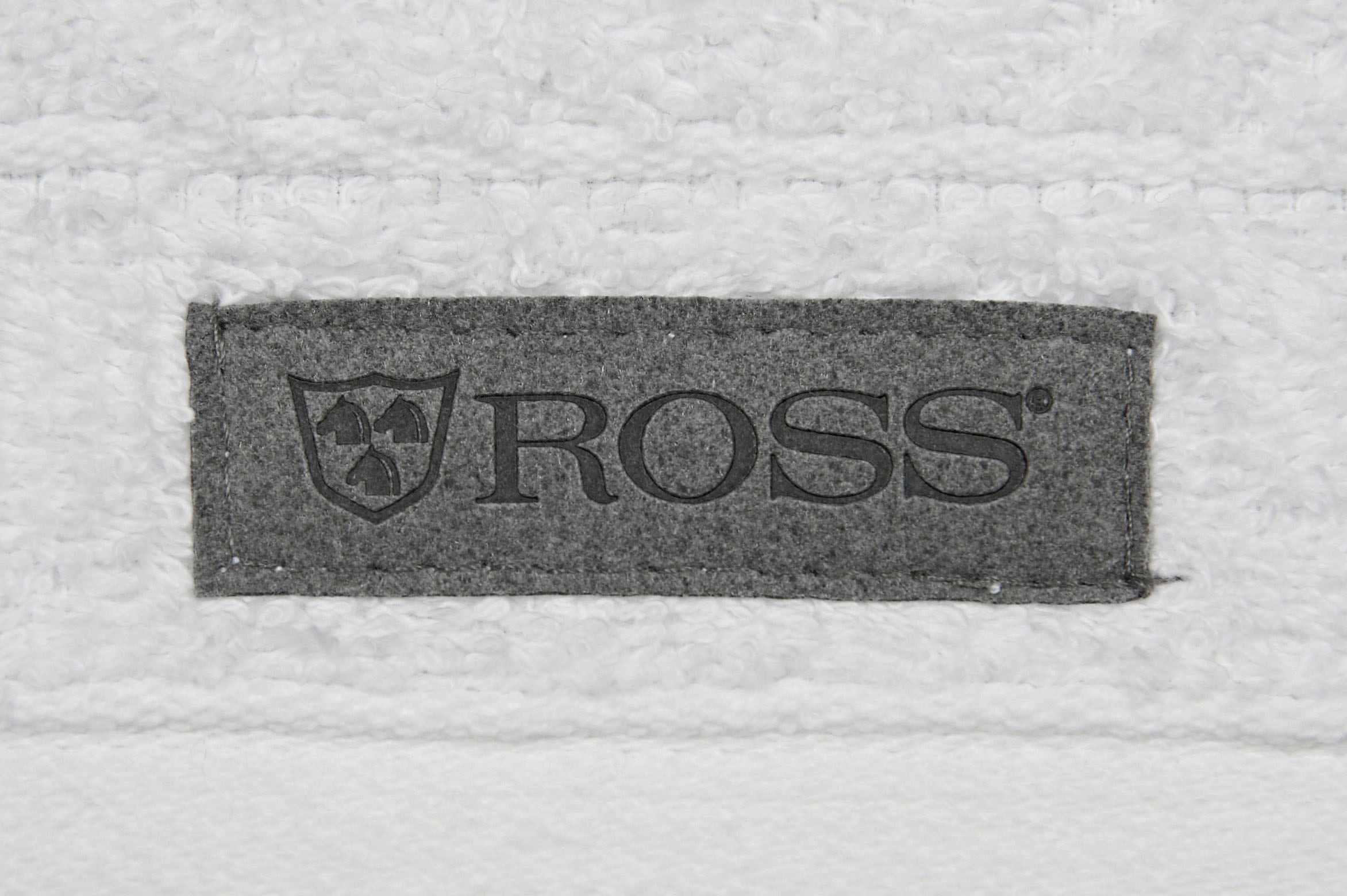 ROSS Handtuch »Smart« Uni-Rippe mit Velourslabel