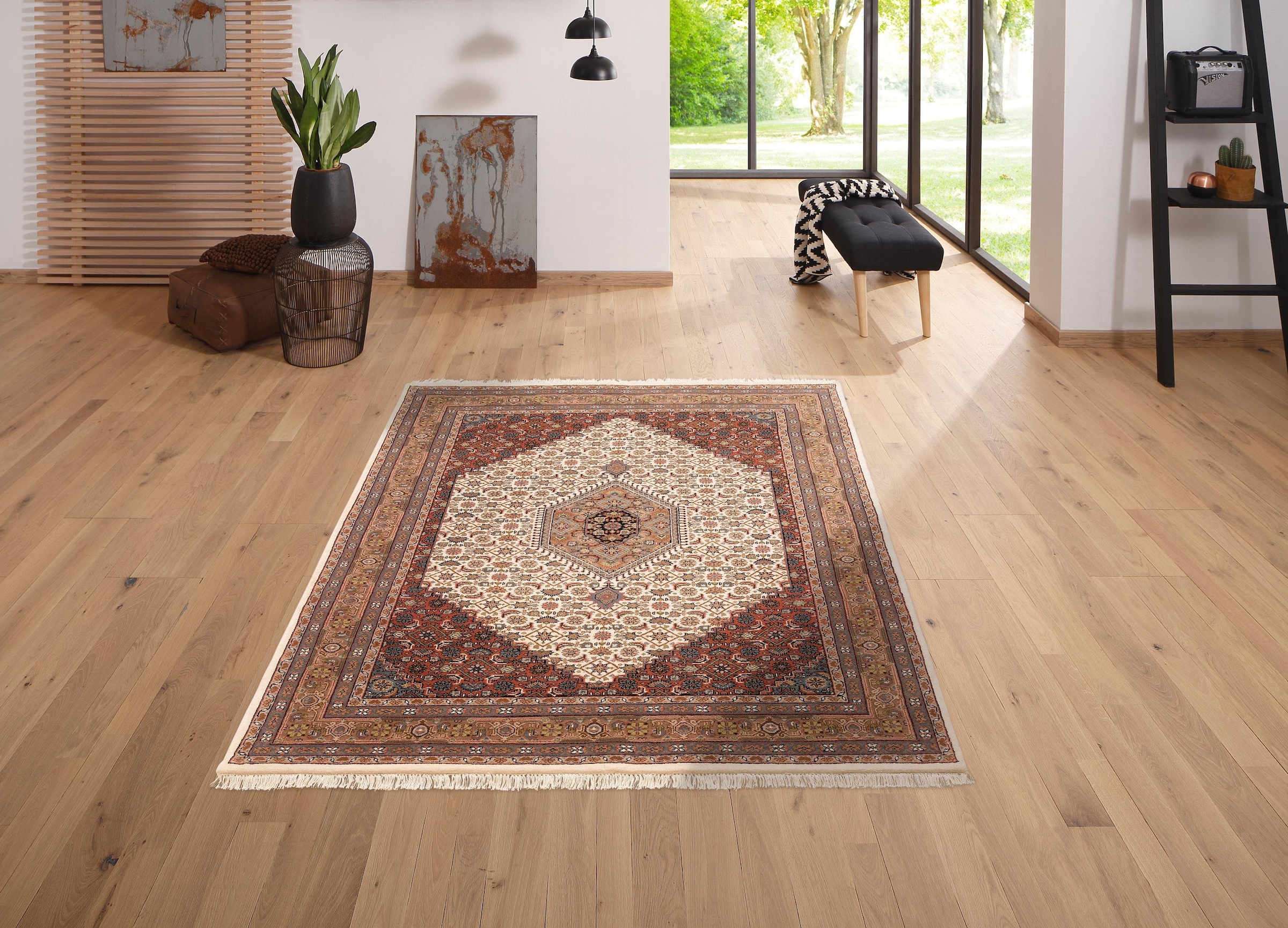 OTTO home Wollteppich »Fares« rechteckig 12 mm Höhe handgeknüpft, reine Wol günstig online kaufen