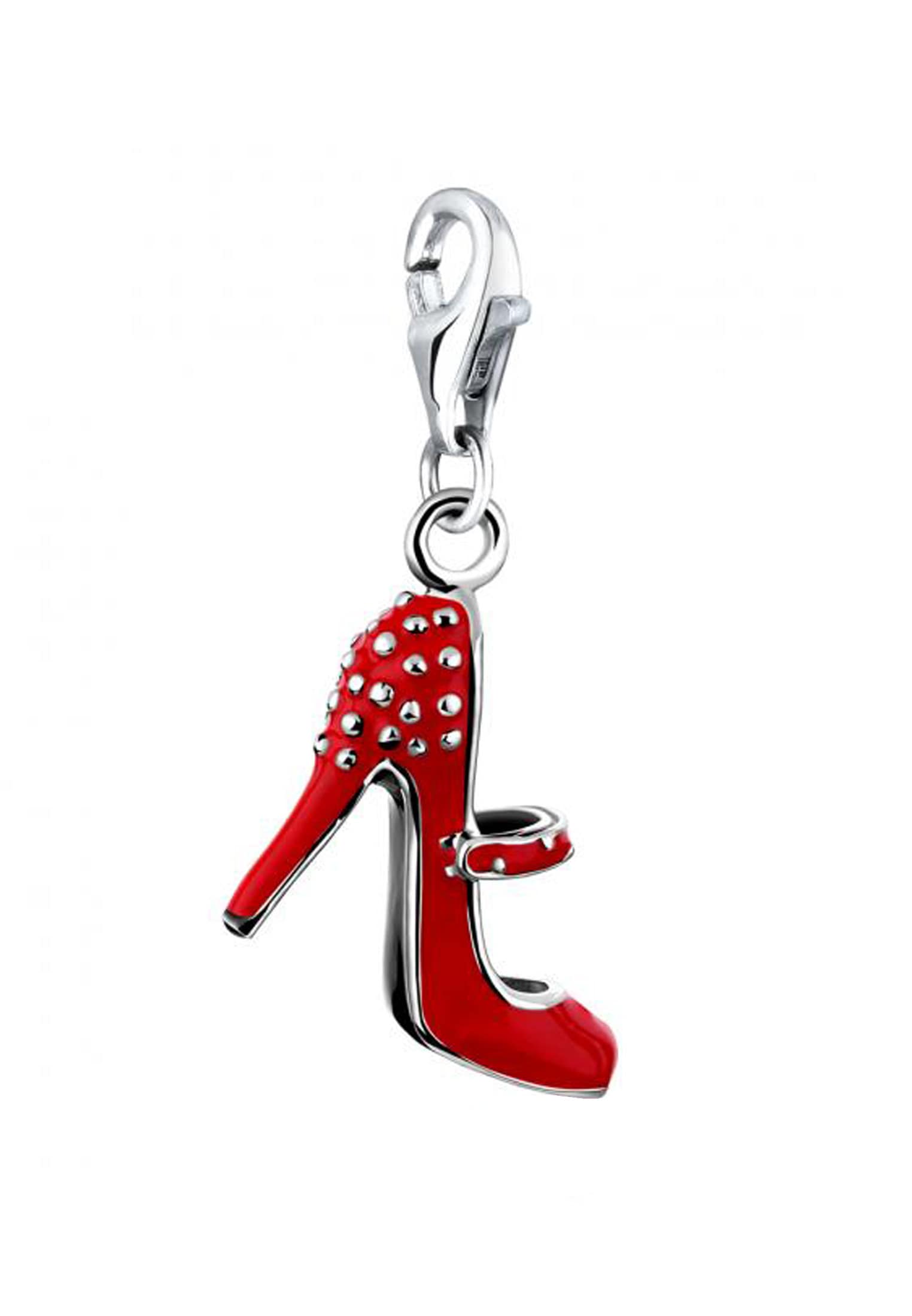 Nenalina Charm-Einhänger »High Heel Anhänger Stiletto Emaille Rot 925 Silber«