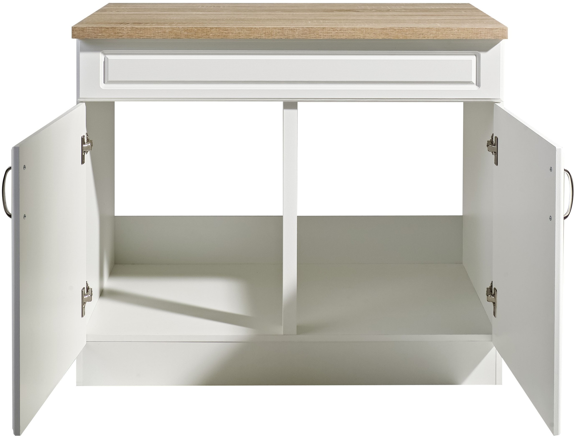 wiho Küchen Unterschrank »Linz«, 100 cm breit, in Landhaus-Optik