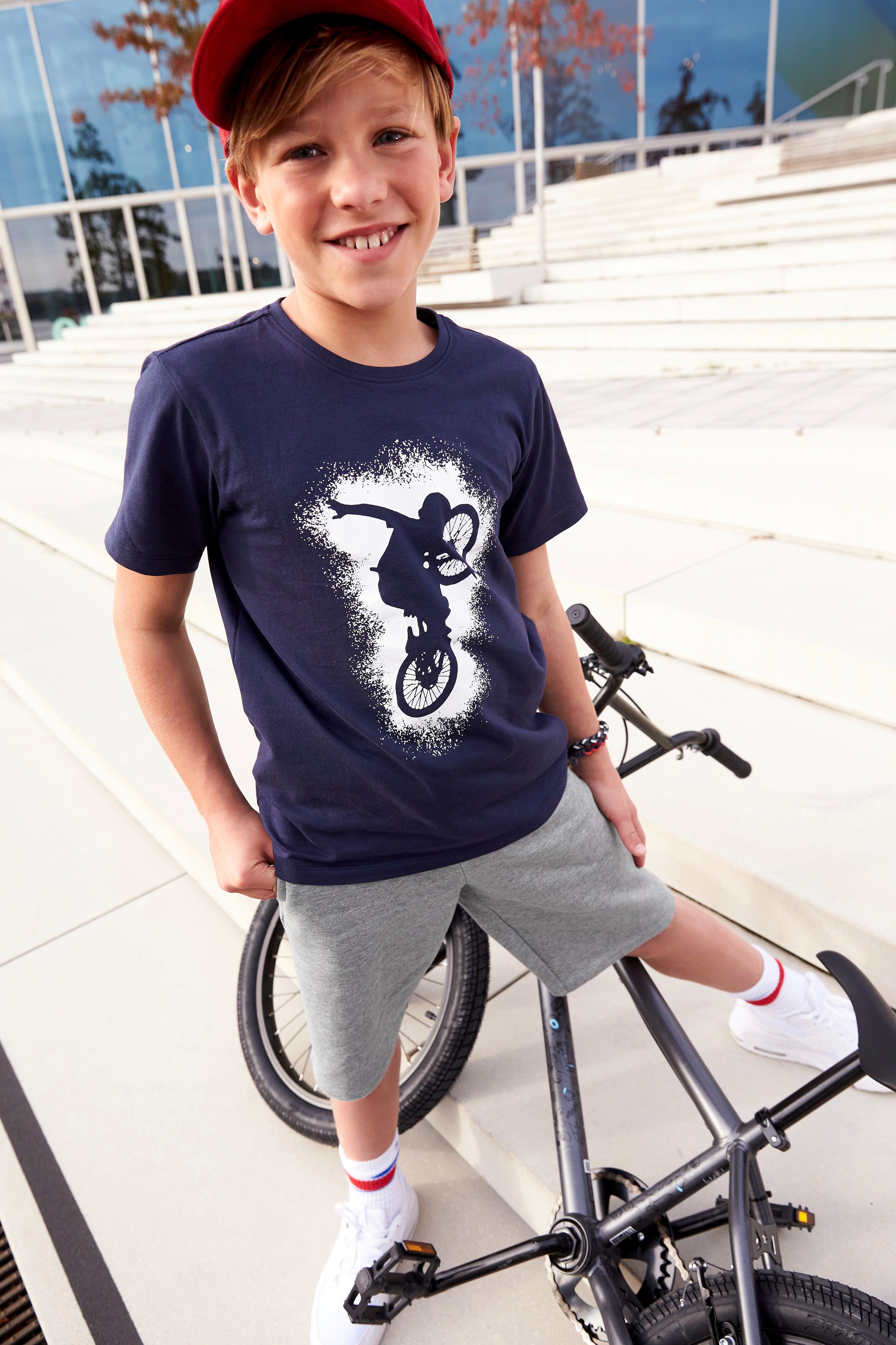 KIDSWORLD T-Shirt & Sweatbermudas, (Set, 2 kaufen Online-Shop im tlg.), BIKER