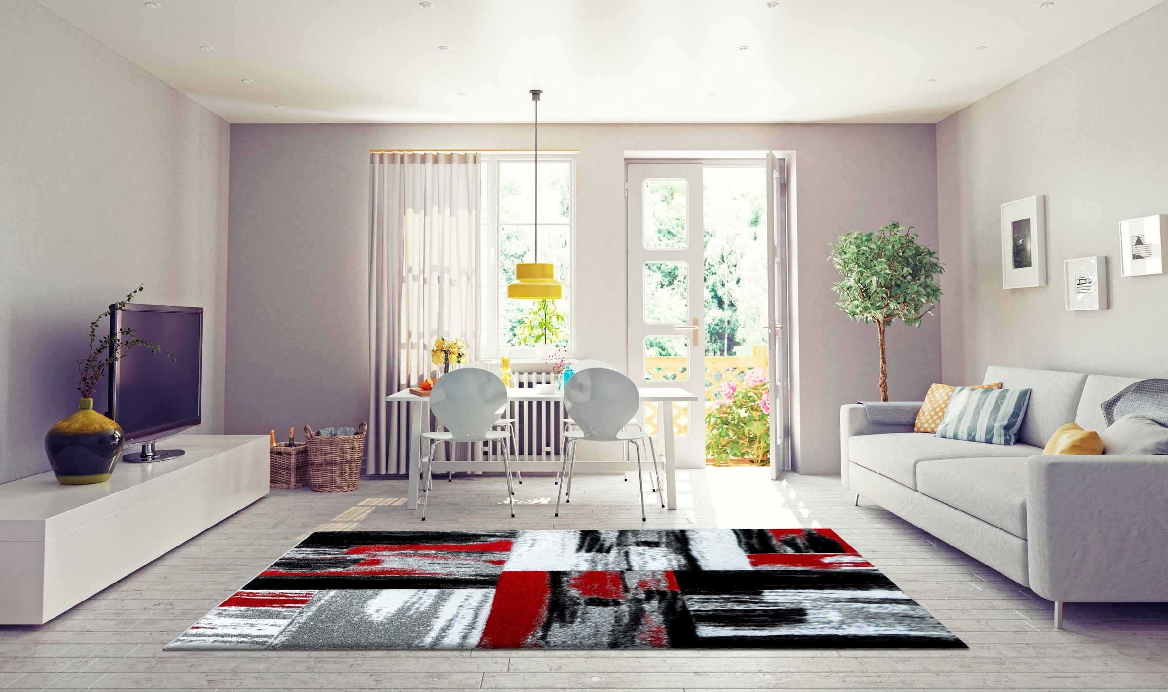 my home Teppich »Freda«, rechteckig, 15 mm Höhe, Wohnzimmer